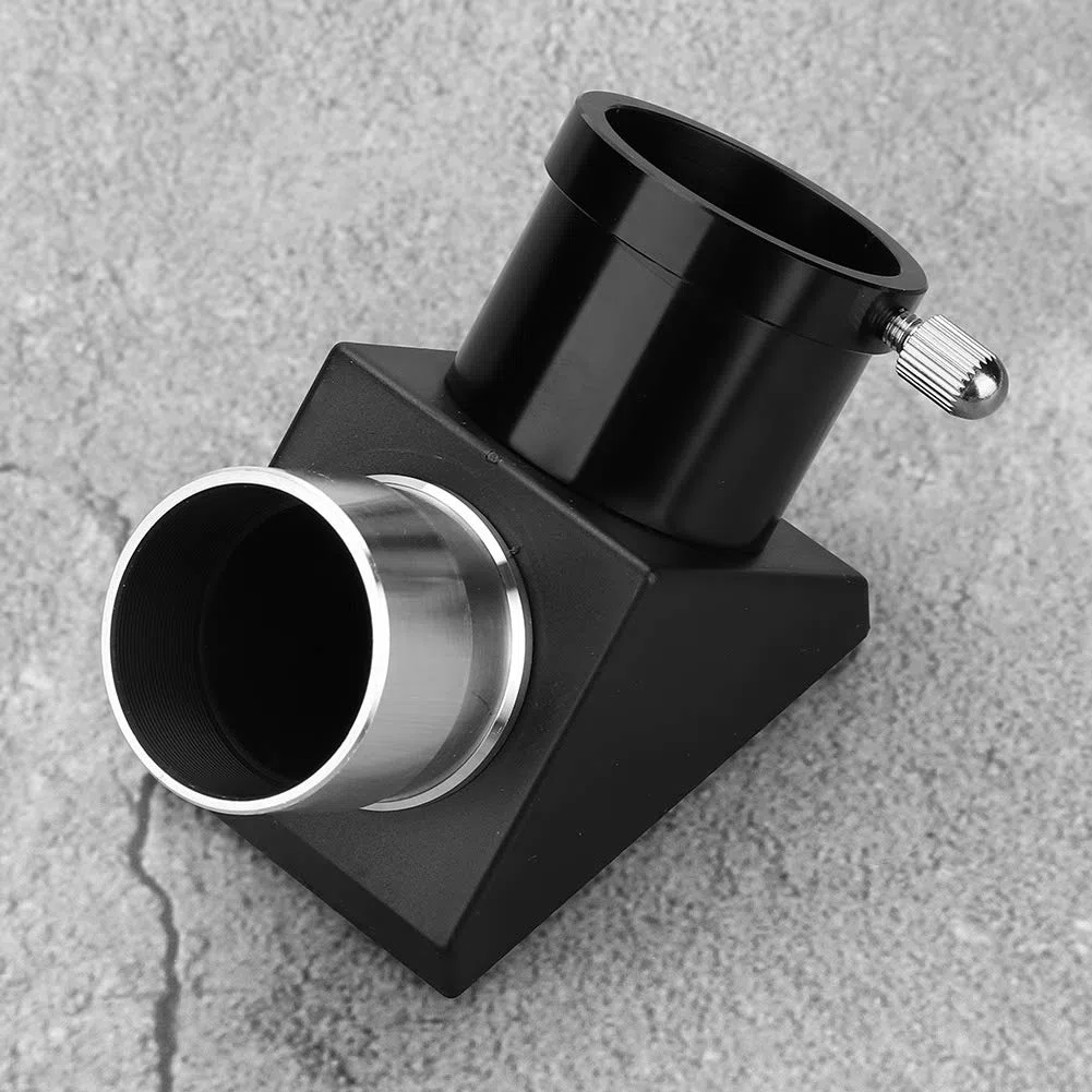 Yunir 1.25 "Espejo Adaptador Diagonal de 90 Grados Erección de Imagen Prisma Espejo para Refractor y Telescopios Catadióptricos