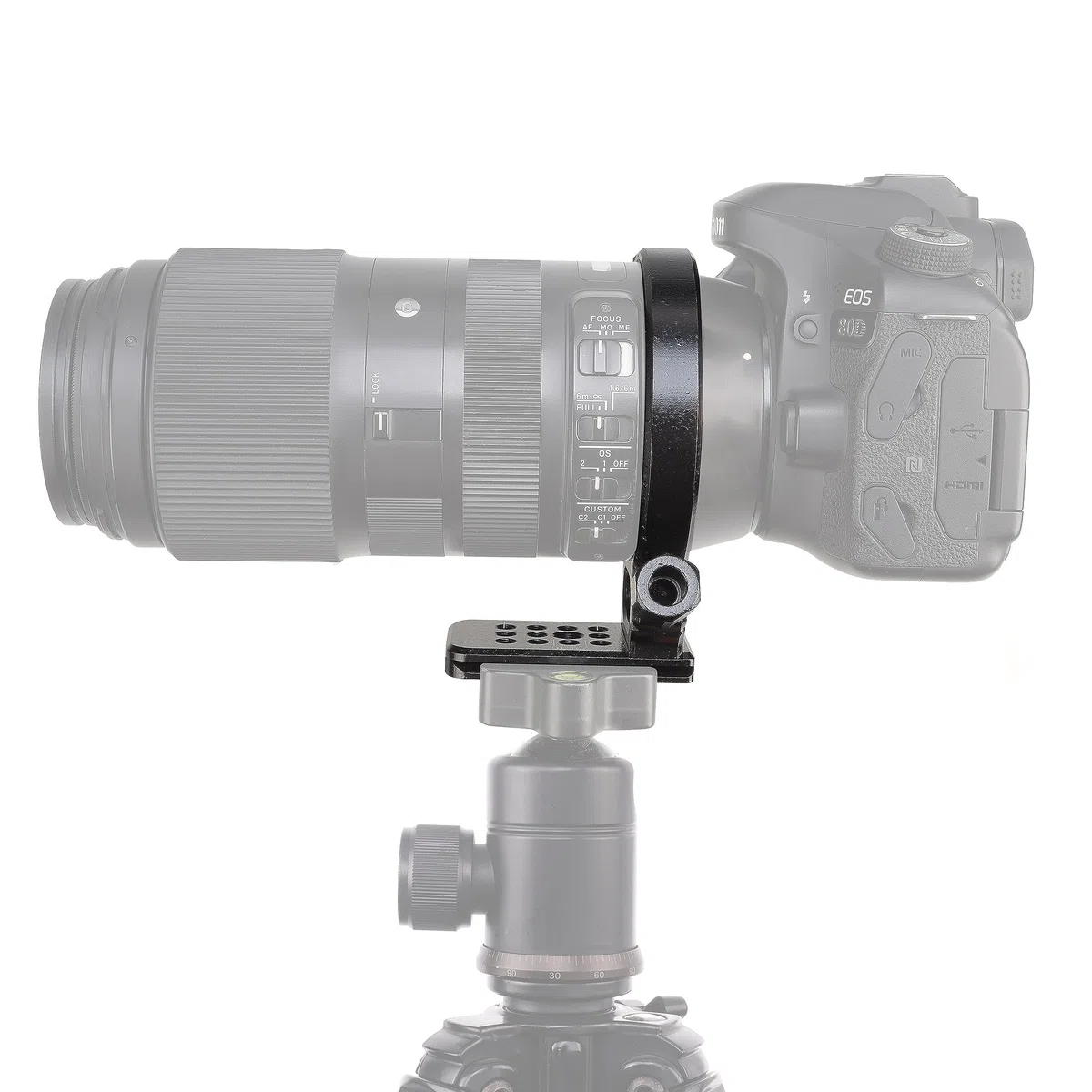 Hersmay Anillo de montaje de trípode para Tamron 35-150 mm F/2-2.8 Di III VXD A058 collar de lente para Sigma 100-400 mm F5-6. Lente 3 DG HSM para Canon EF/Nikon F Mount Placa tipo Arca integrada