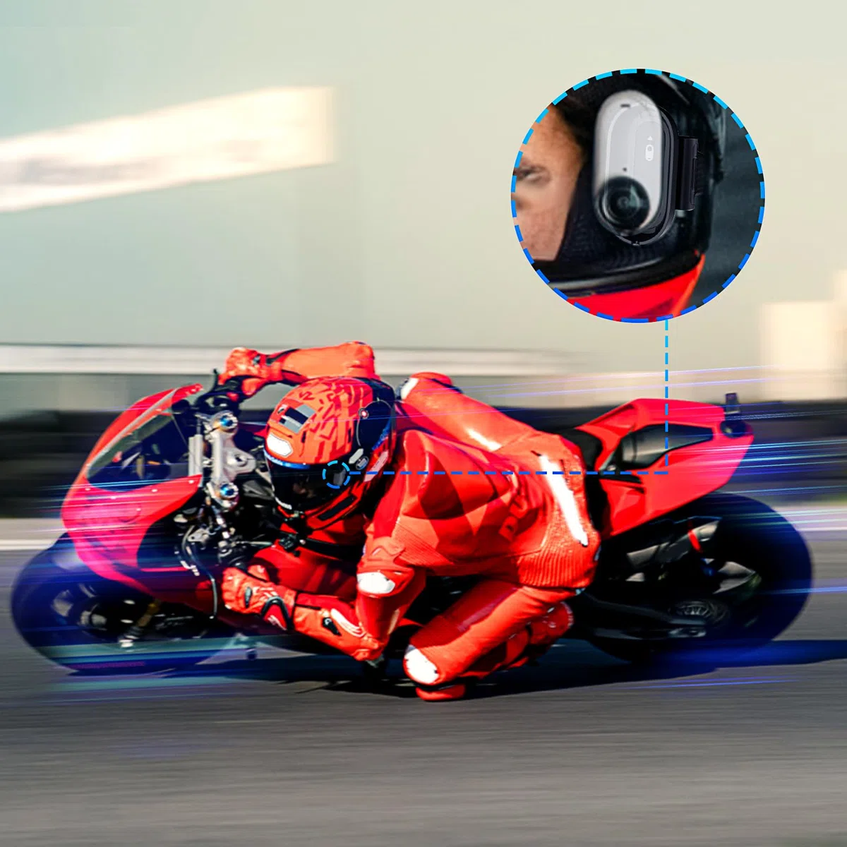 Soporte para casco de cámara 360 GO 3S/para cámara de acción 360 GO 3, soporte de correa para casco de motocicleta