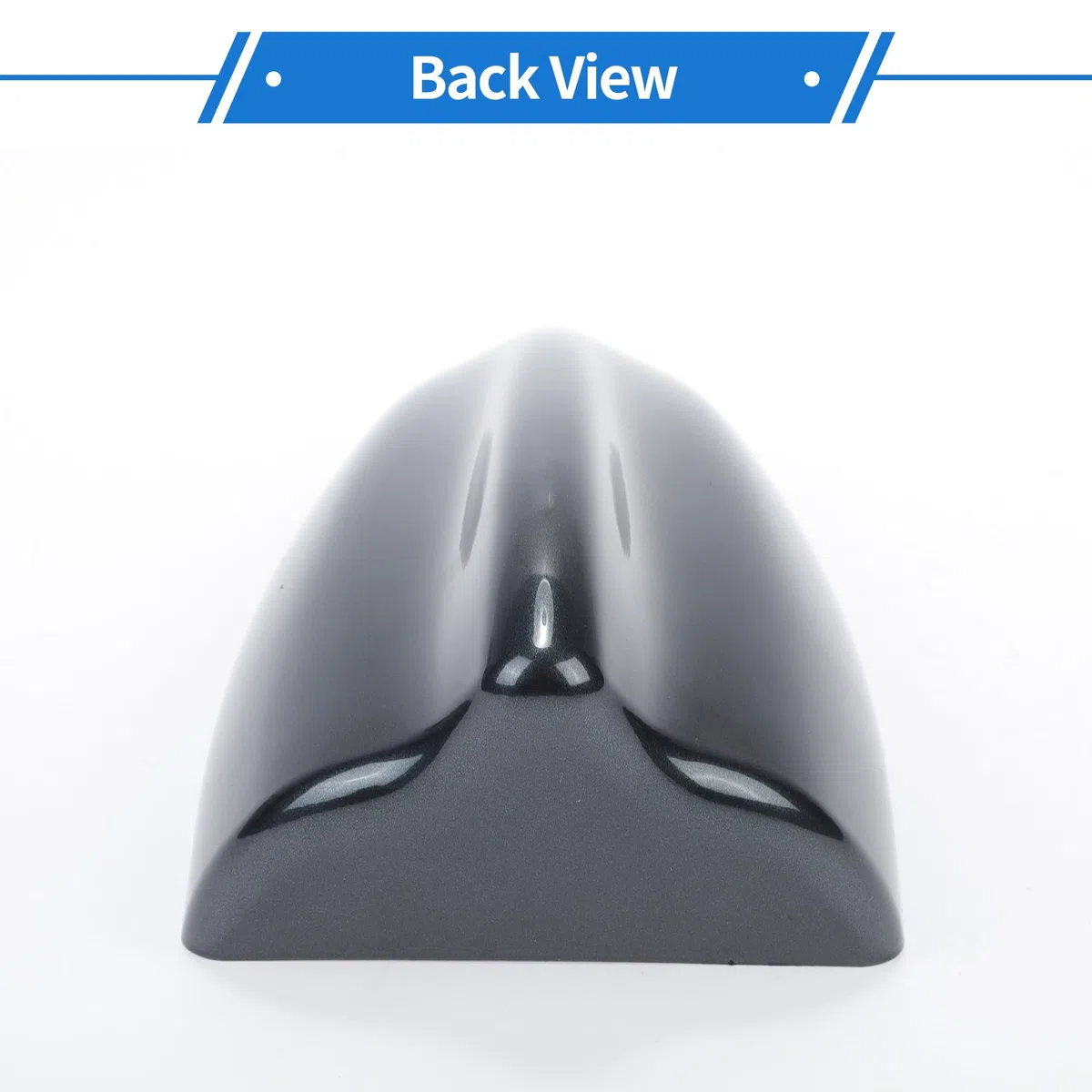 Cubierta de Antena de Aleta de Tiburón Antena de Techo de Señal Am/FM Universal para Coche SUV Camión Todoterreno Material ABS con Base Adhesiva Gris Oscuro
