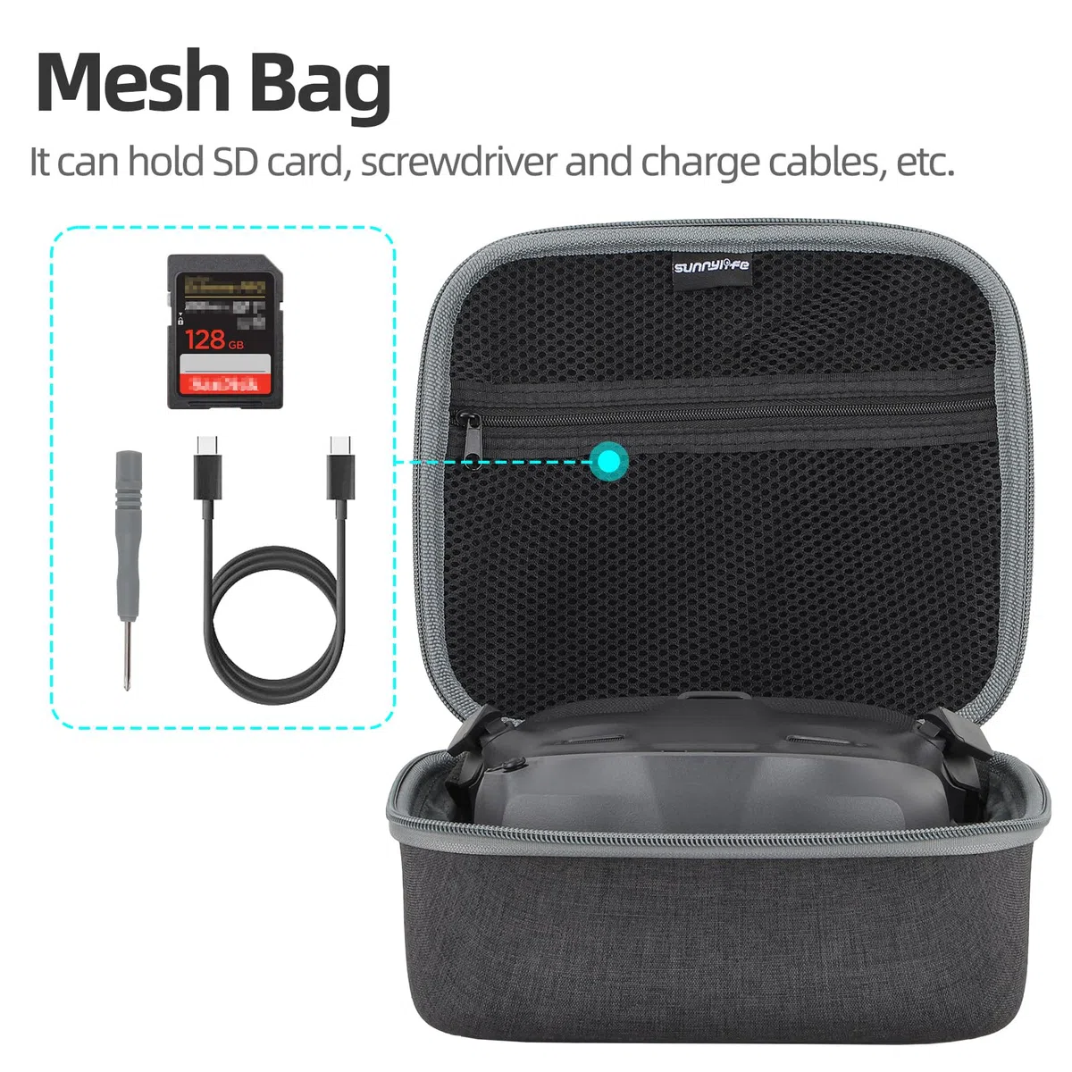ZJRXM Funda para DJI Goggles N3, bolsa de almacenamiento portátil, bolsa de protección portátil para DJI Goggles N3