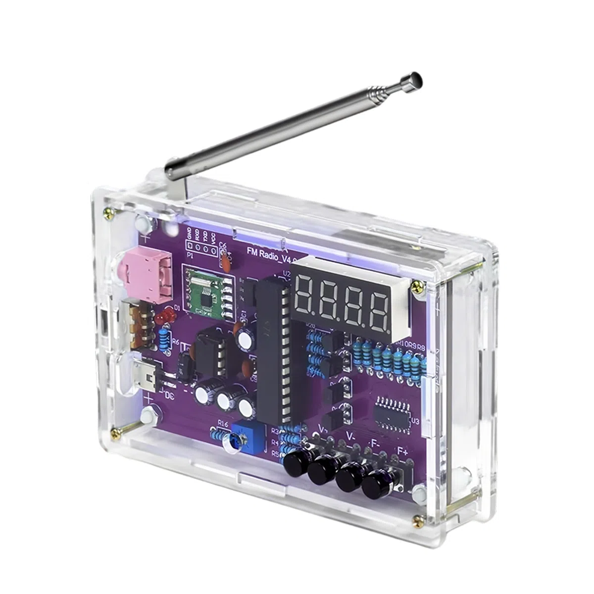 Kit de Radio FM, Kits de Práctica de Soldadura, Kit de Receptor FM de Radio Digital con 2 Modos de Fuente de Alimentación para Escuelas, Investigadores, Entusiastas del Bricolaje