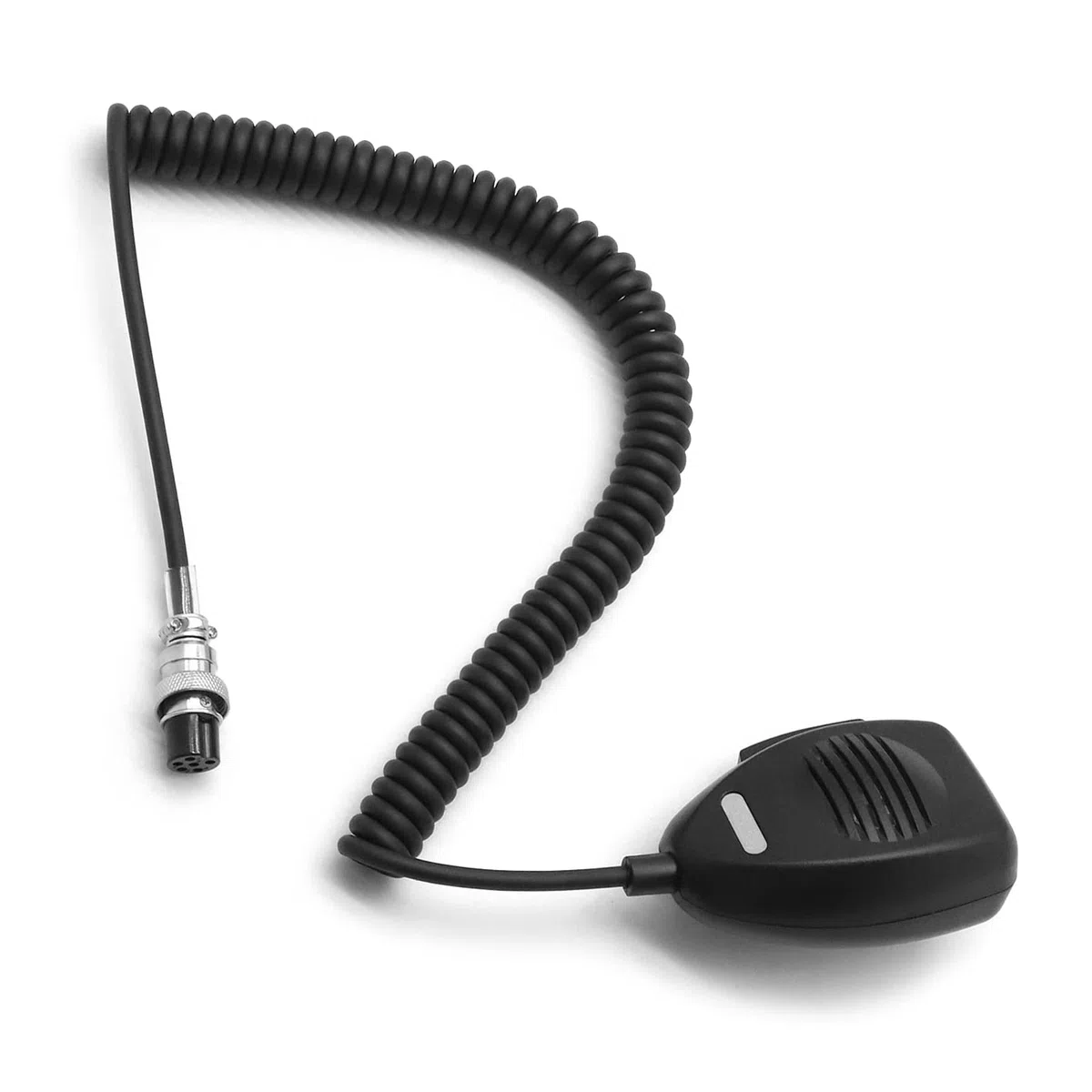 Micrófono de mano para President CB Ham Marine Radio Transceptor Harry Johhny Walker Johnson Lincoln II McKinley Redondo 6 Pin Hombro Solapa Altavoz Micrófono Clip Trasero Micro DNC 520 U/D