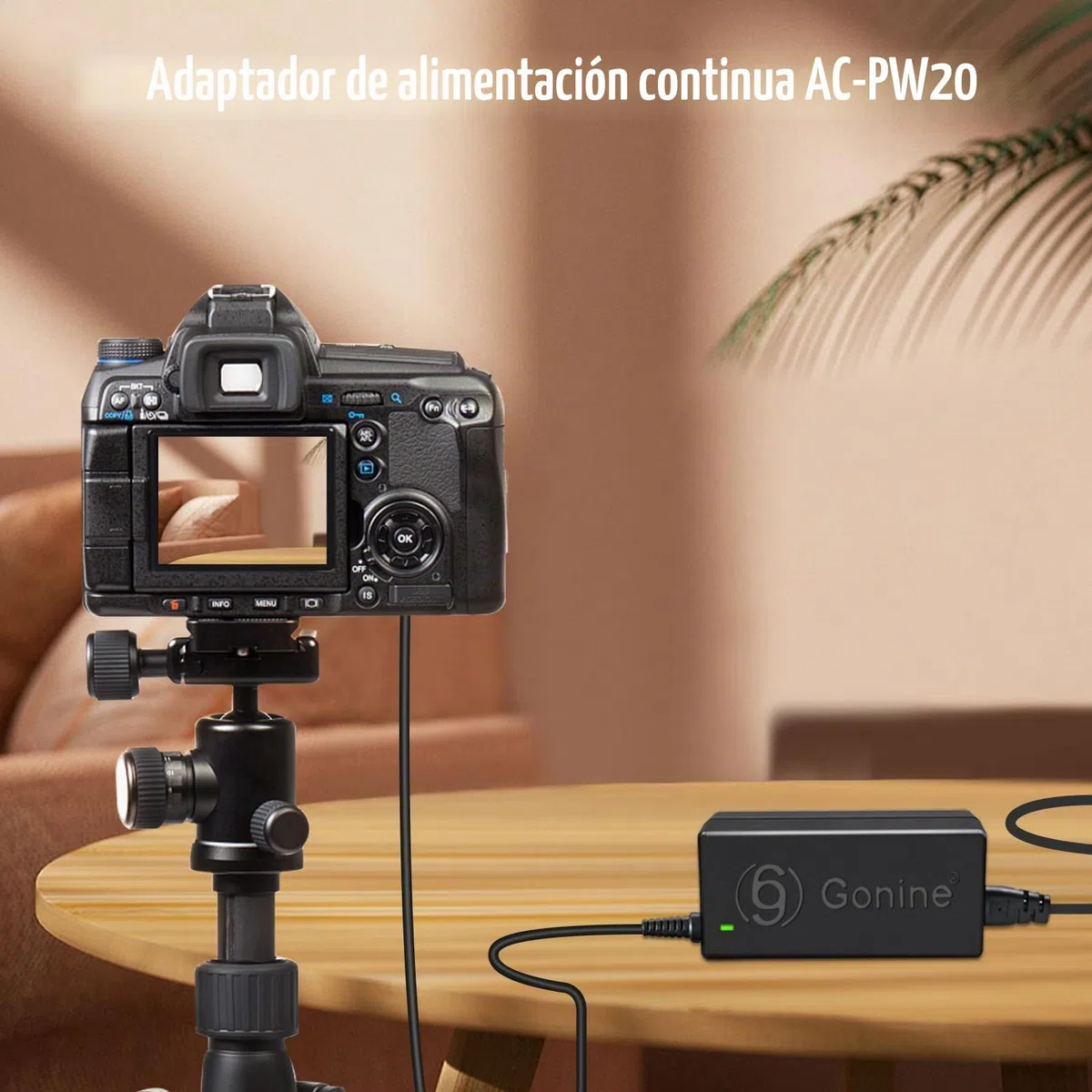 AC-PW20 Adaptador de alimentación de CA NP-FW50 Kit de batería ficticia para Sony Alpha ZV-E10 A7 A7R A7S A7II A7RII A7SII A6500 A6400 A6300 A6100 A6000 A5100 A5000 RX10 II III IV NEX-3 NEX-5