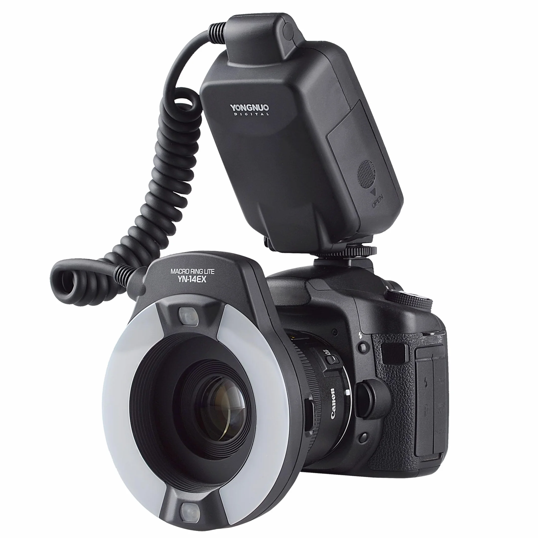 Yongnuo YN-14EX - Flash Macro/anular para Canon, Negro