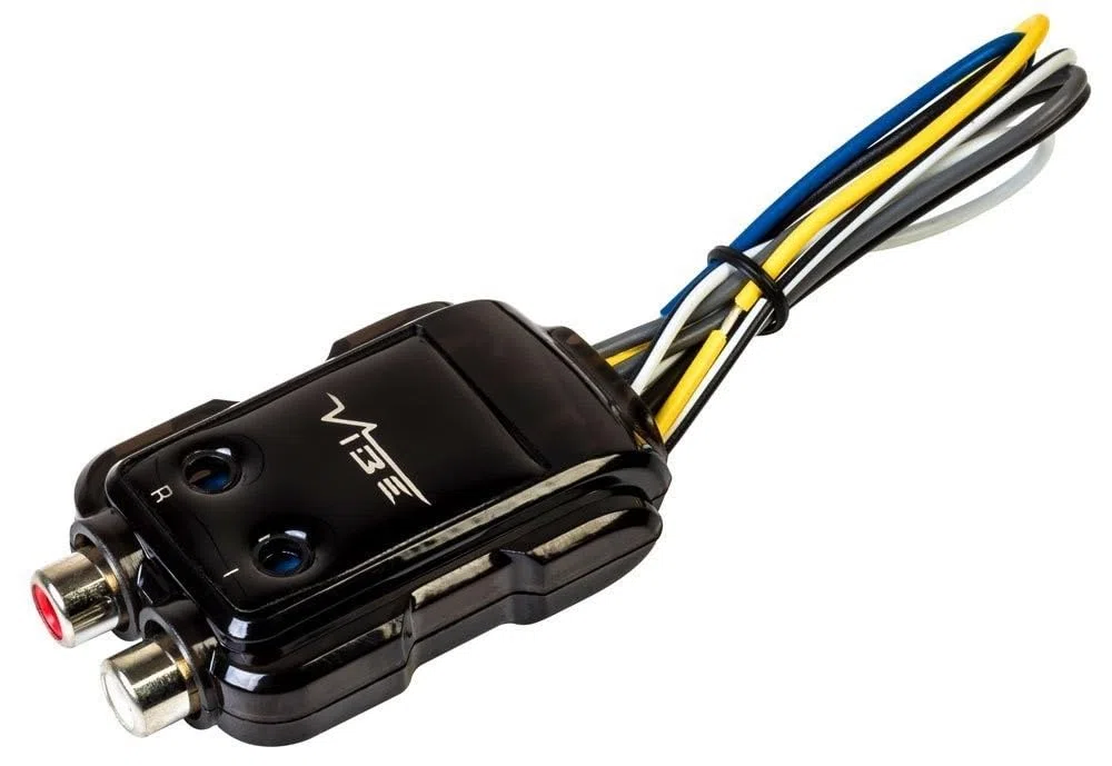 Vibe Audio Critical Link coche 2 canales Convertidor de Cable para altavoces de 2 canales RCA de bajo nivel con Auto sentido