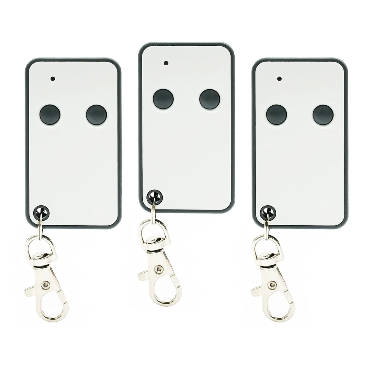 433,92MHz Mando Garaje Universal, Mando a Distancia Compatible with Roger E80, TX52R/E80, TX54R, H80, TX1M80,2 Canales Clonador Mando Garaje Inalámbrico (3 Unidades)