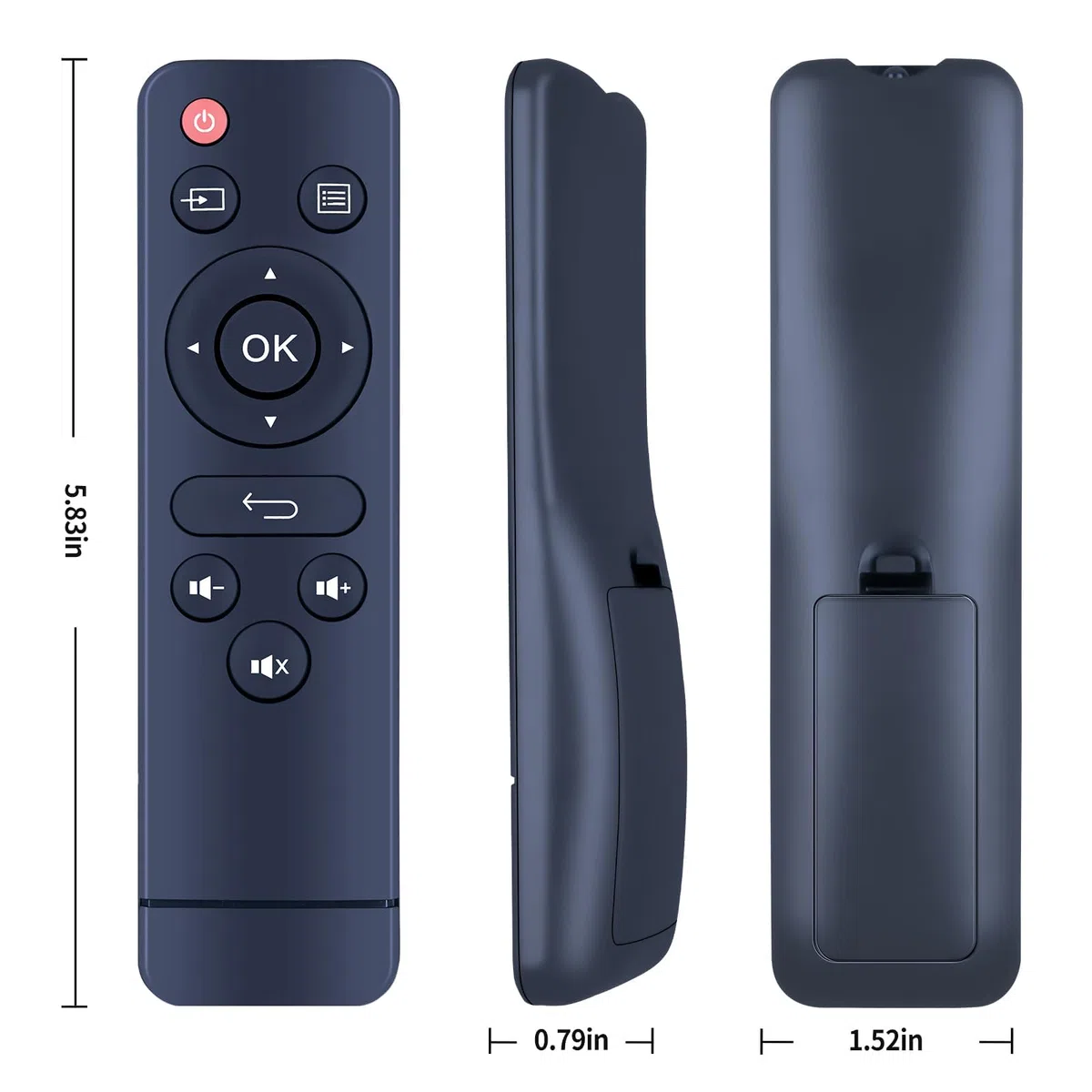 Nuevo Control Remoto de reemplazo Compatible con YABER V2 U2 1080P Full HD Mini Beamer/CiBest/XuanPad HOMPOW T20 T25 Proyector portátil/CLOKOWE 2024 Proyector portátil Mejorado