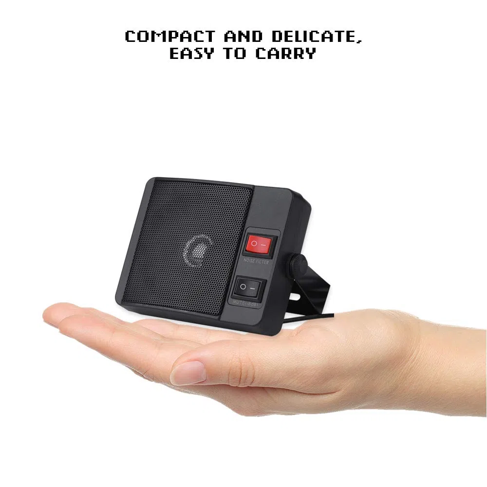 Vbestlife TS-750 Mini Altavoz Externo de 3,5 mm, Altavoz Inalámbrico con 320-8600Hz, Potencia 11W, Material de ABS, Interruptor Interior de Filtro de Ruido y Mute (-8dB)