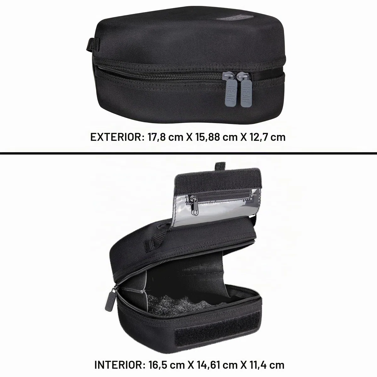 USA Gear Funda para cámara DSLR con protección de Carcasa rígida de EVA Moldeada, Apertura de Acceso rápido, Interior Acolchado y Mango Recubierto de Goma, Compatible con Nikon, Canon, y más (Negro)