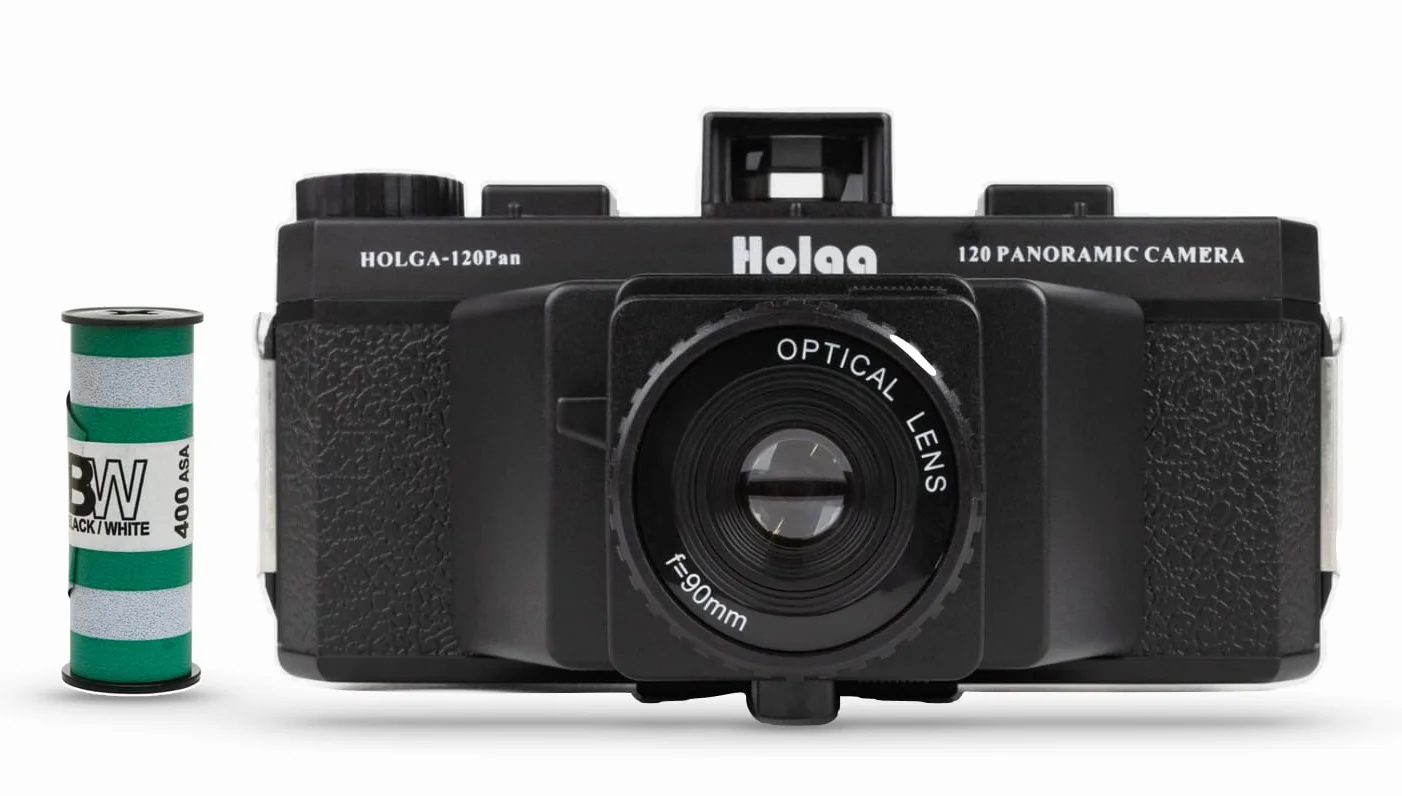 Anton & HOLGA 120N Pan - Set panorámico (6 x 12 cm, Incluye película B+W)