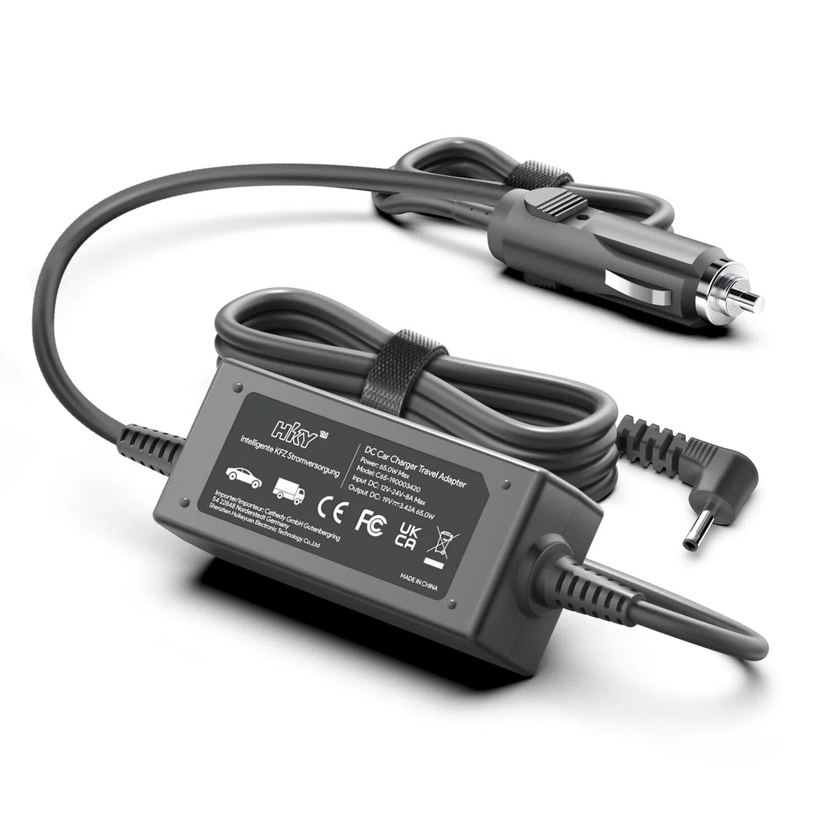 HKY Fuente de alimentación de coche para Fujitsu Stylistic Q572 Q616 Q665 Q702 Q704 Q736 Q737 Q738 Q739 Q775 R726 Q7310 Q7311 Q7312 R726 ADP-65MD B CP5006 33-01 CP500637-01 FMV-AC342B FPCAC163