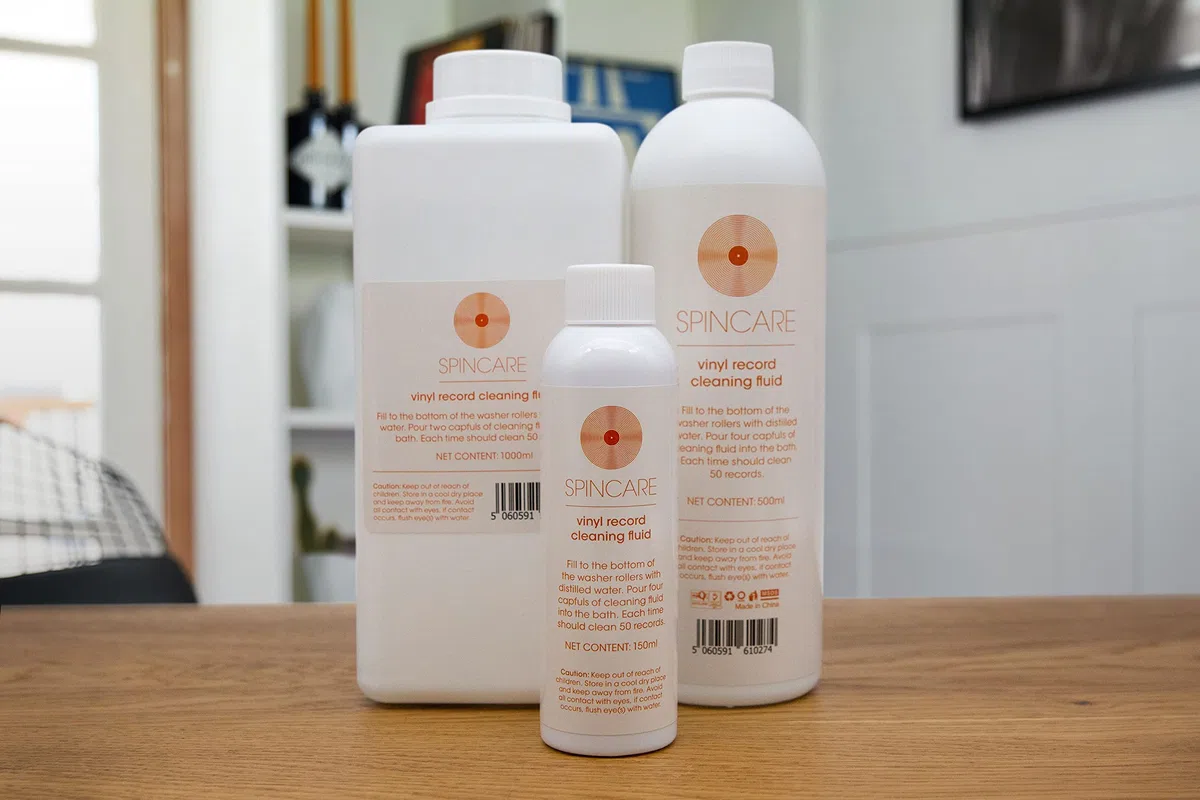 Solución Limpiadora Para Máquina De Limpieza De Vinilos SPINCARE 1000 Ml | Compatible Con Cualquier Máquina | Limpia 1500 LP Vinilo