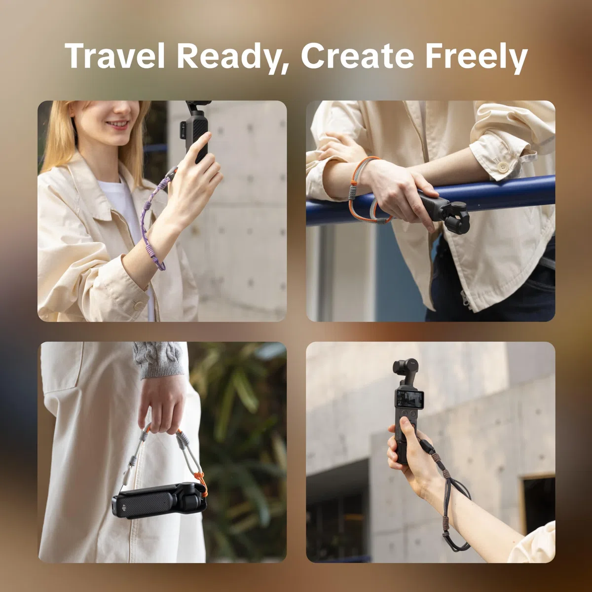 PGYTECH Correa de Mano para DJI Osmo Pocket 3/4, Cordón de Muñeca con Liberación Rápida para Cámara y Funda, Poliéster de Alta Resistencia, Carga 10kg