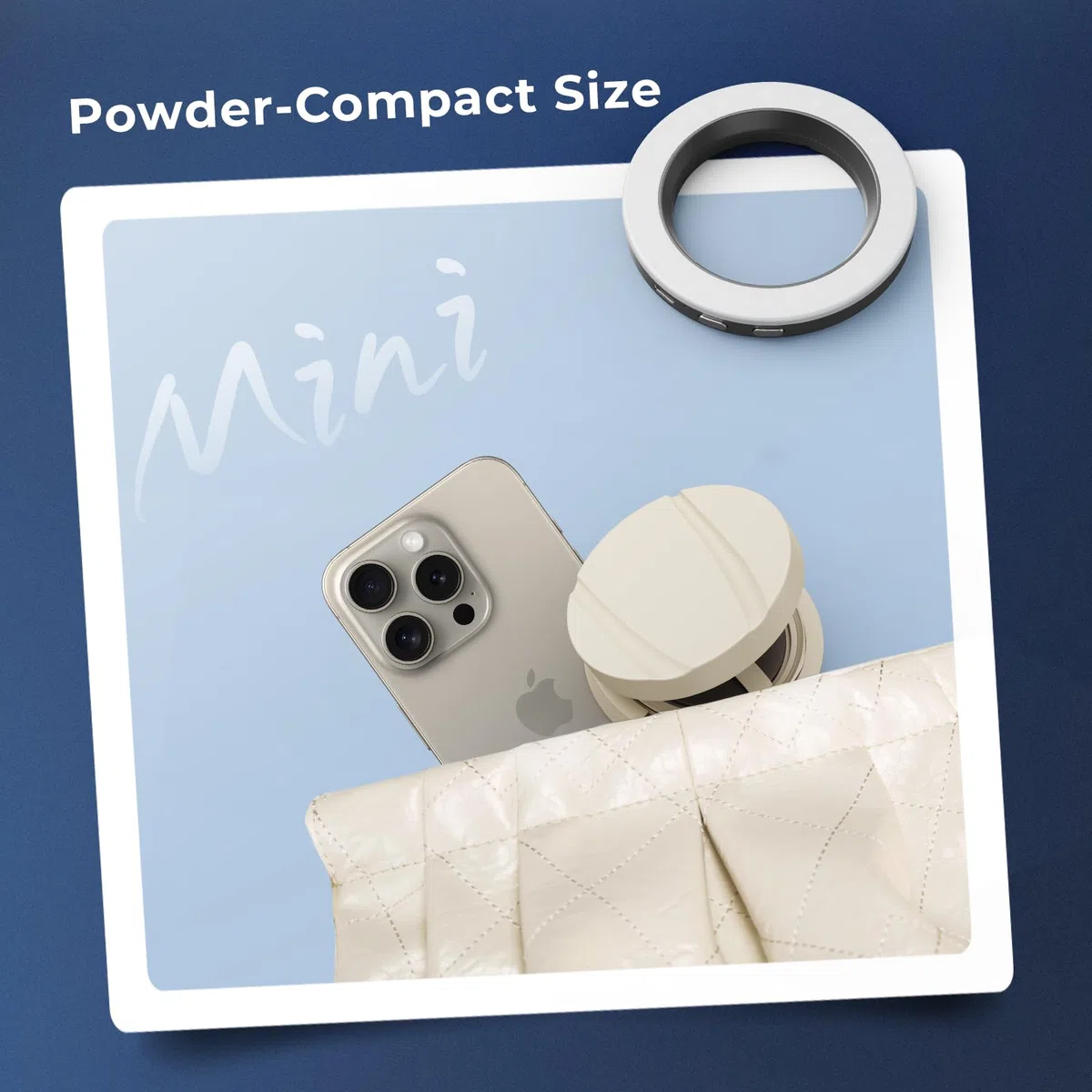 SMALLRIG Anillo de Luz LED para Video Vibe P30 de 67 mm, Luz Bicolor Compacta del Tamaño de un Polvo con Alto CRI ≥90, Compatible con Soportes/Estuches/Lentes para Teléfonos de 67 mm - 4873