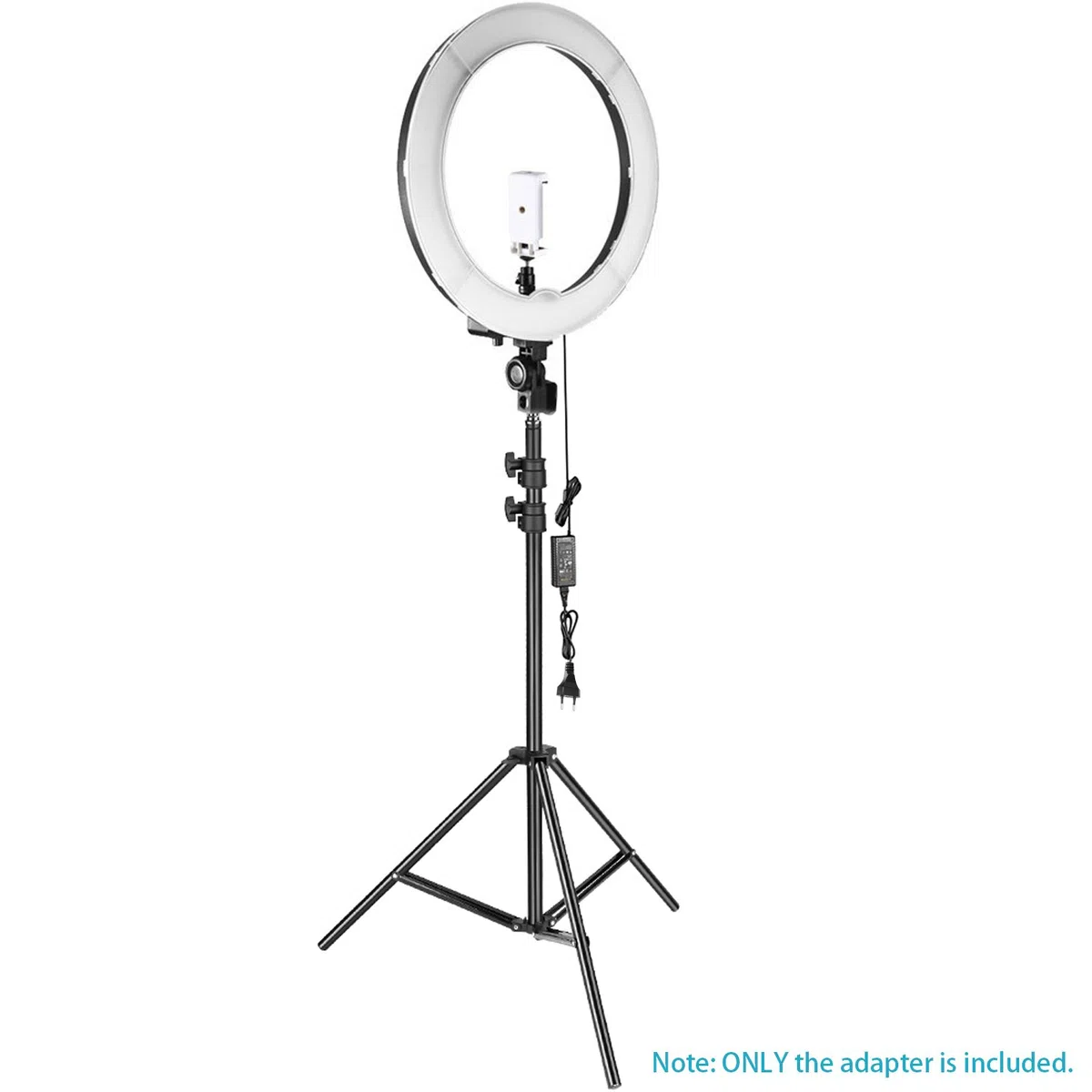Neewer Fotografía AC 220V a DC 15V Adaptador de Corriente con Cable de Alimentación 5A Fuente de Alimentación de Salida para Foto Estudio Anillo Luz (Negro)