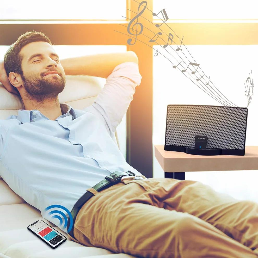 DockPro Adaptador Bluetooth de 30 Pines para Bose SoundDock y iPhone iPod Otros Altavoces de Base de 30 Pin con Cable Auxiliar de 3,5 mm (no para automóviles)