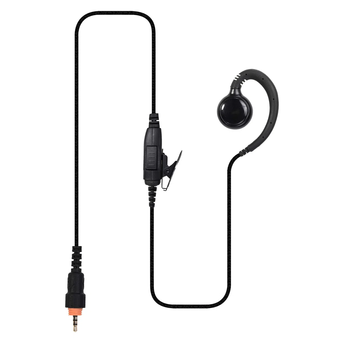 Auriculares de radio para Motorola CLP446, CLK466, cable reforzado con Kevlar, sujeción segura con auriculares en forma de C, múltiples funciones para cualquier ámbito de aplicación