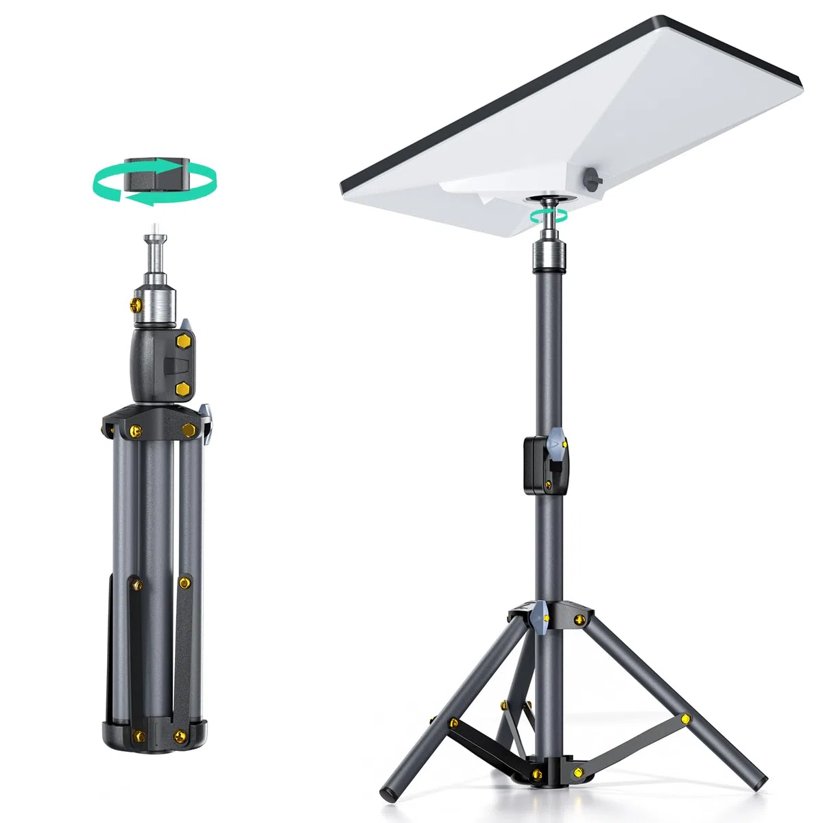 Soporte de trípode Starlink Mini con adaptador, soporte de trípode ajustable para mini plato Starlink, kit de montaje portátil para Starlink Mini Mount para Starlink Mini accesorios para acampar al