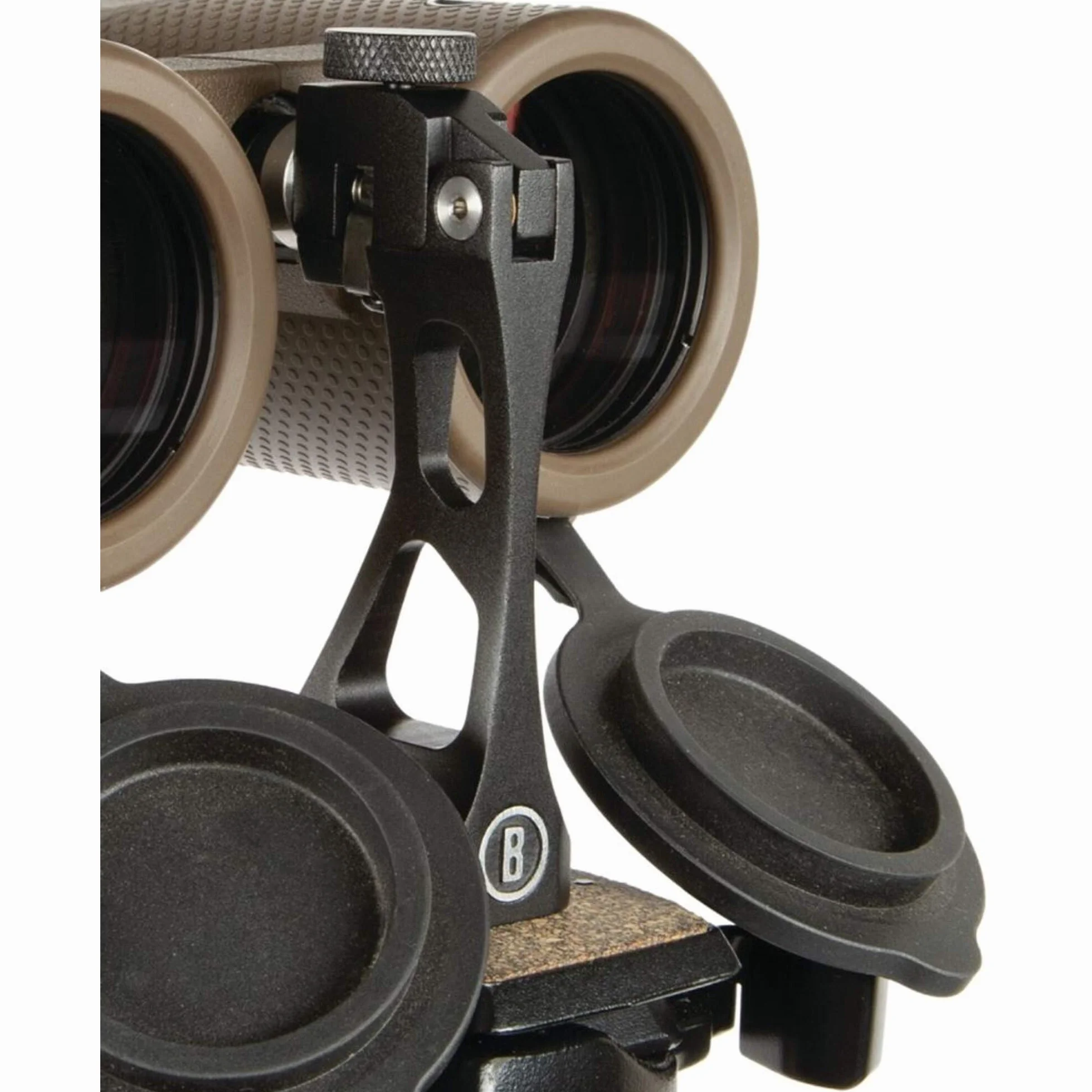 Bushnell - Adaptador de trípode binocular de liberación rápida - Vástago de acero inoxidable - Fácil de usar - BAHQRADPT