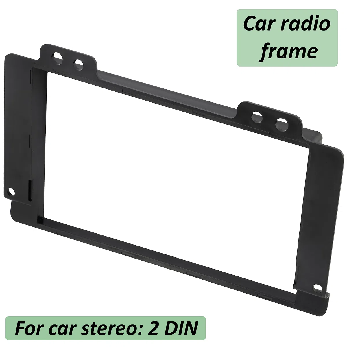 AERZETIX - C40941 - Marco Adaptador 2 DIN para Radio de Coche - en plástico - Compatible con Land Rover Freelander 2004-2007