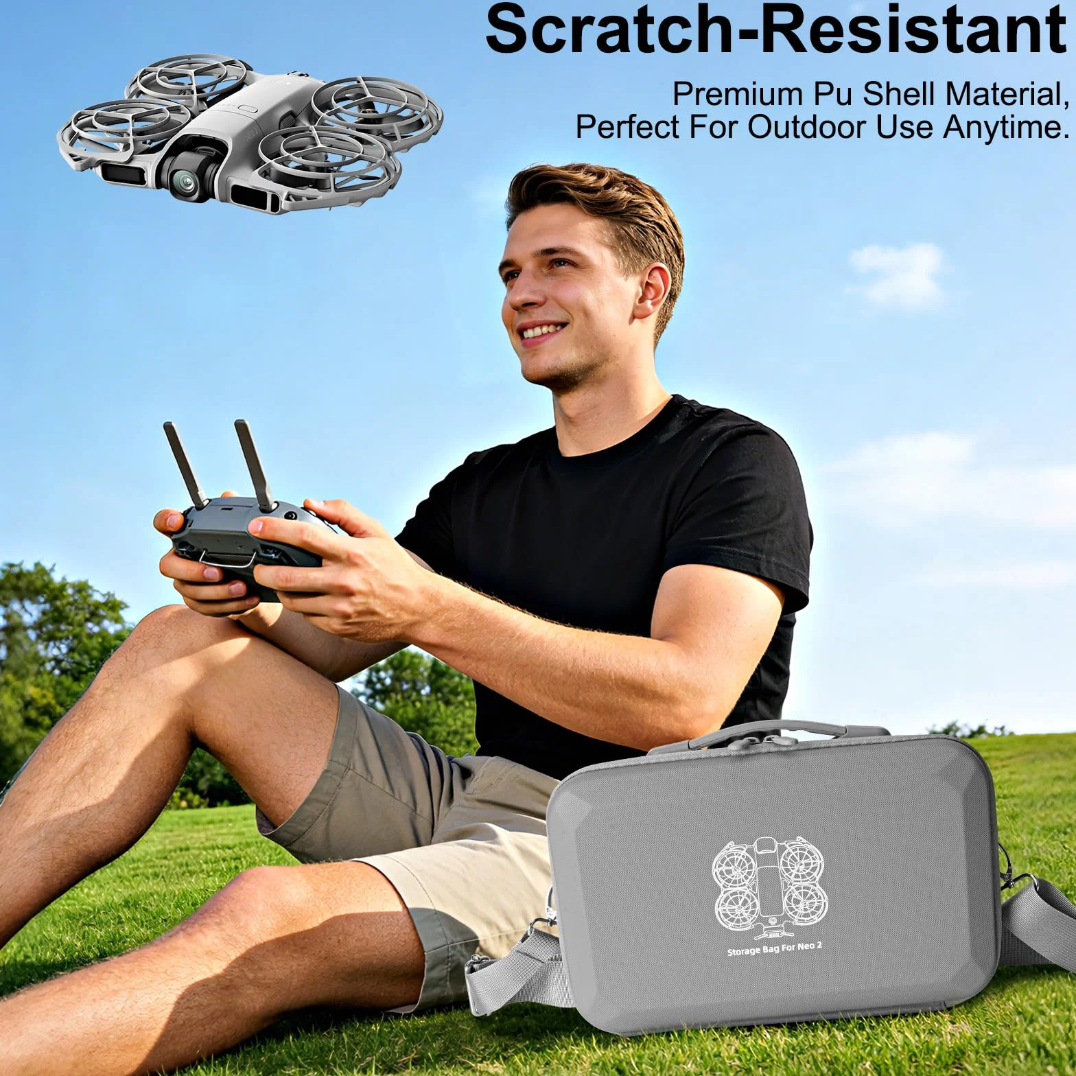 Bolsa para dji Neo 2 Case, Funda para dji Neo 2 Fly More Combo Accesorios Estuche, Impermeable Funda para dji RC Controlador Accesorios Bolsa de Viaje Portátil, para Dron Proteger
