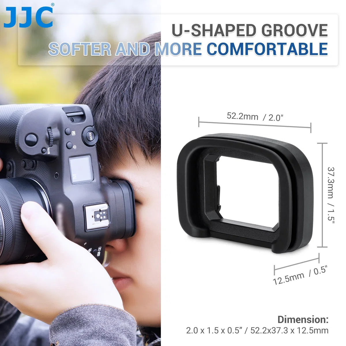 JJC Ocular de silicona suave para Canon EOS R3, sustituye al original Canon ER-h