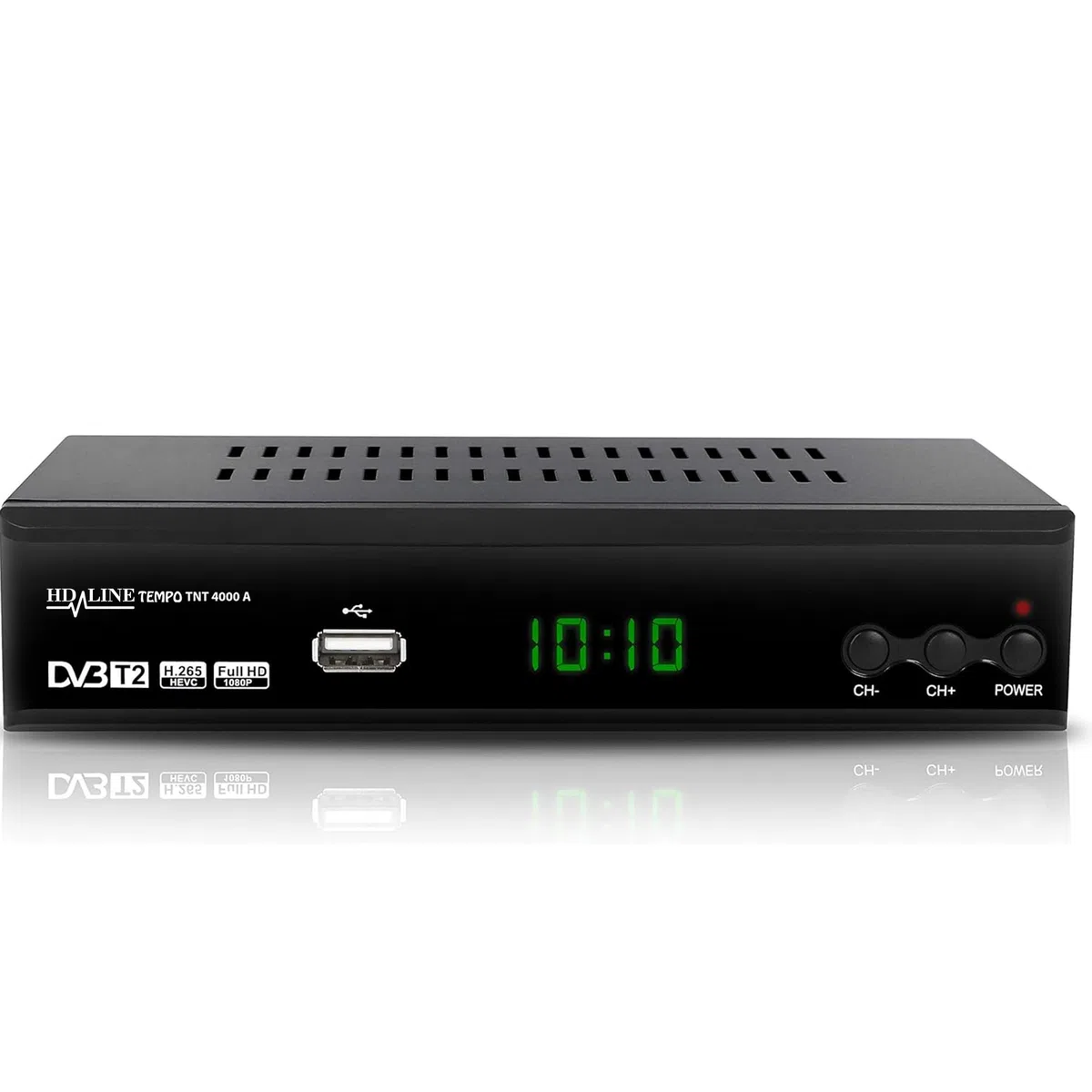 Tempo 4000 Decodificador TDT HD - DVB-T T2 – DVB T2 / HDMI Full HD/Canales Sintonizador/Receptor TV/H.265 HEVC/USB/Decoder/TNT/TDT Television / 4K