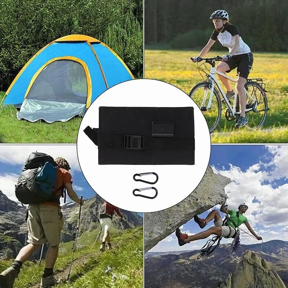 20W USB Cargador Solar Exterior Panel Solar Plegable Senderismo Camping Cargador Solar Batería Solar monocristalina Portátil Senderismo Camping Gear Panel (20W)
