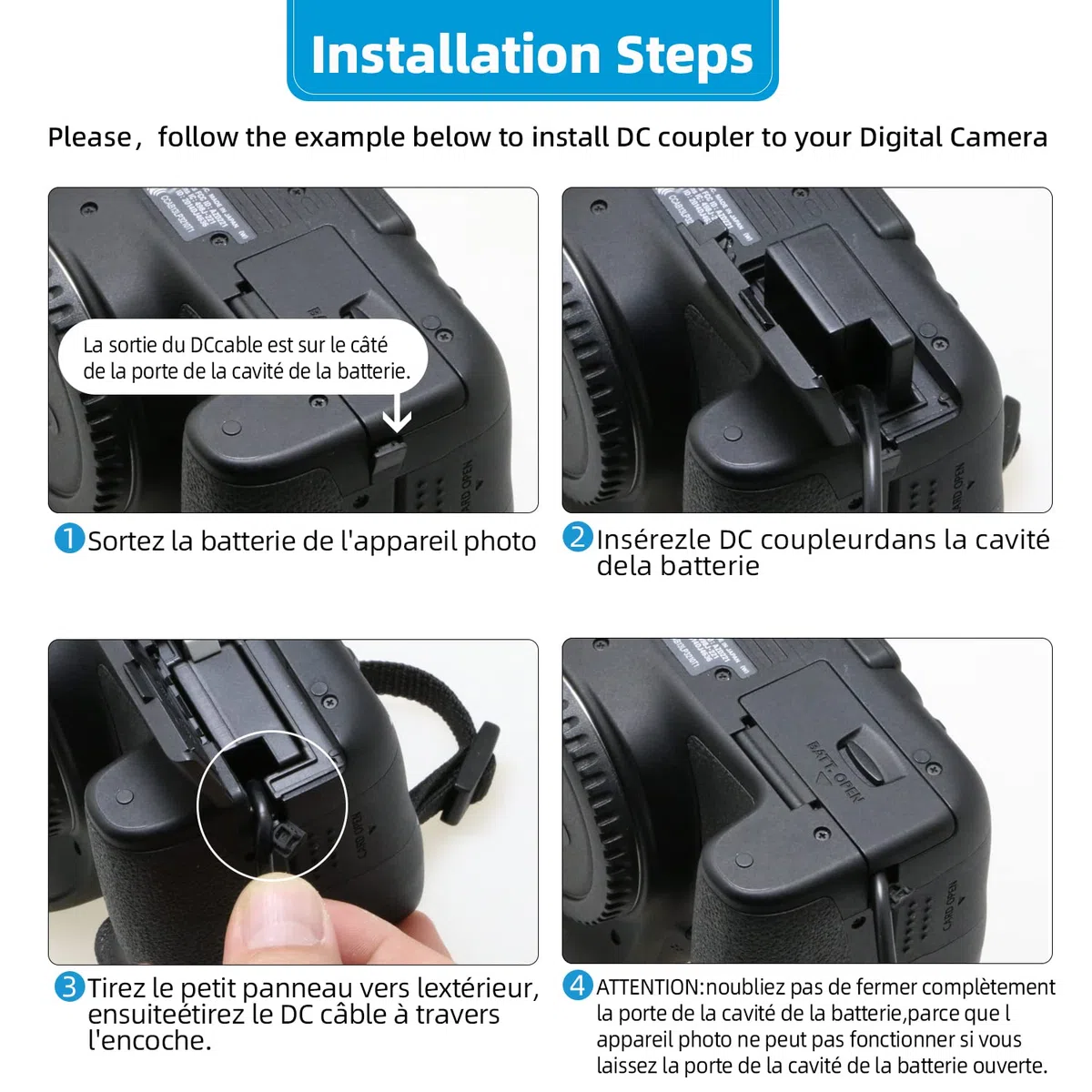 Glorich ACK-E18 Adaptador de alimentación de CA DR-E18 Acoplador de Corriente alterna para cámara Digital Canon EOS 200D 750D 760D 800D 850D RP Rebel SL2 SL3 T6i T6s T7i T8i 77D(Full-Decoded)