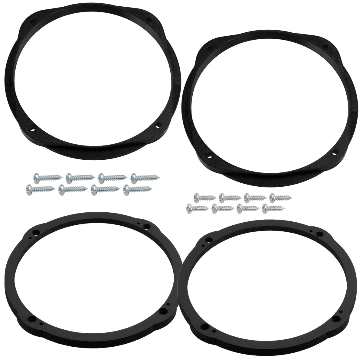 AERZETIX - Kit de 2 adaptadores/Soportes para Altavoces Ø165mm | Puertas Delanteras | Compatible con Audi A6 4F, C6