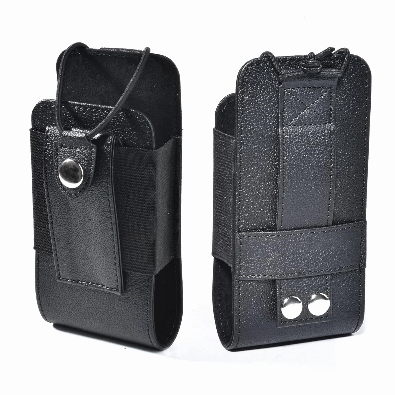 UAYESOK Funda para Walkie Talkie, Bolsa Táctica Cuero para Radio, Molle Radio Holder, Ajustable Militar Multi-Función Compatible con Baofeng Kenwood President Midland Retevis Yaesu Motorola