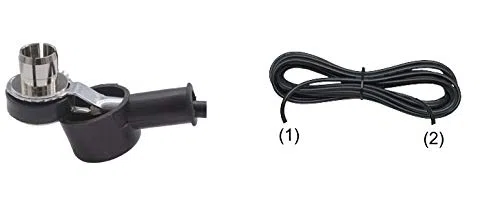Sirio - Cable coaxial para base NE-PL, Turbo y Performer 4 m/13 ft RG58 coaxial, longitud del cable 4 metros, conexión y extensión de la señal para antenas Sirio, casquillo PL
