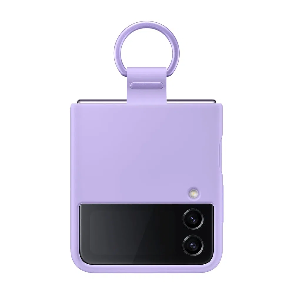 Samsung Galaxy Z Flip4 Official Silicone Cover with Ring Bora Purple