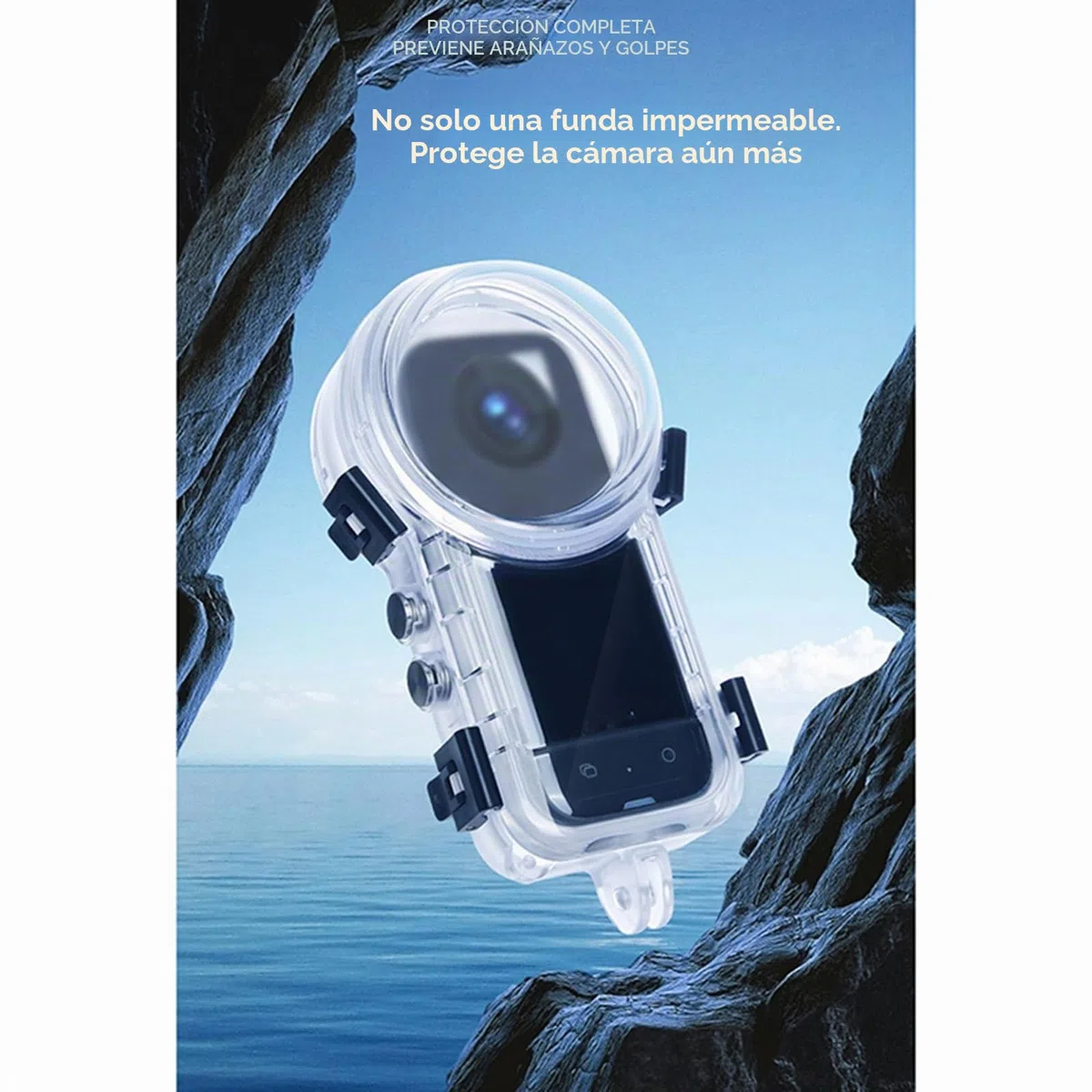 Funda de buceo invisible Insta360 X4, carcasa impermeable 50 m, cubierta protectora subacuática