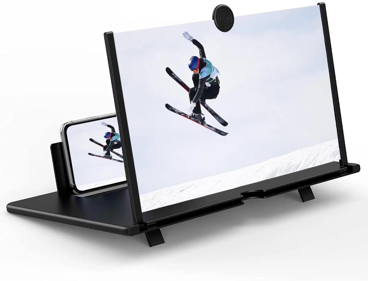 Lupa de Pantalla de Teléfono Móvil de 16 Pulgadas para Todos Los Teléfonos Inteligentes, Lupa de Pantalla con un Paño de Limpieza Exquisito.