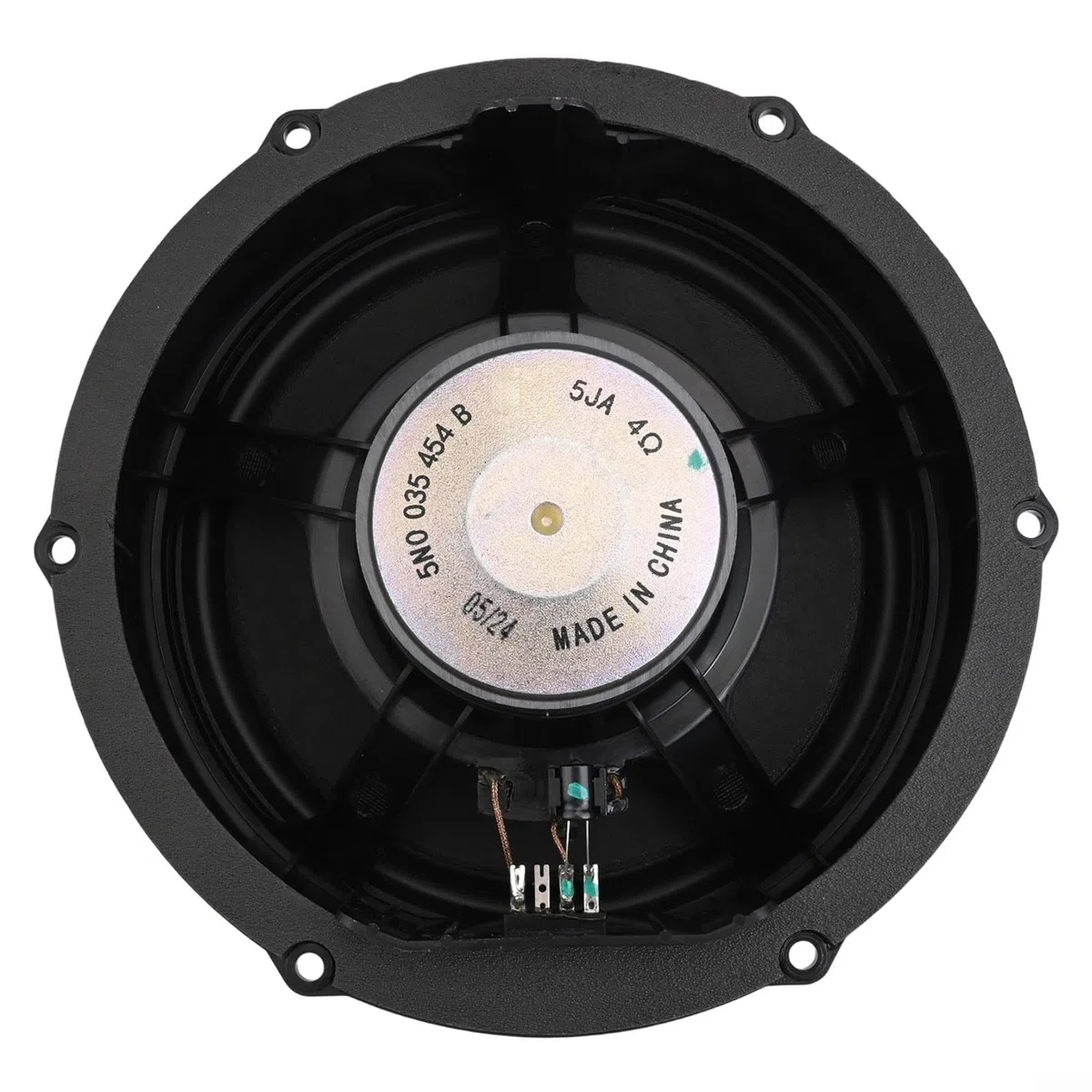 Par de altavoces de woofer ABS negro, juego de altavoces de woofer delantero 5N0035454B trasero 5N0035453C para Tiguan 2009-2016 piezas de audio interiores de repuesto (frontal)