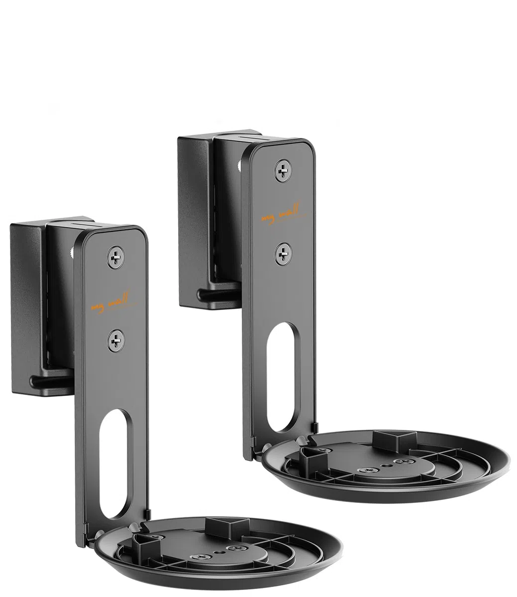 my wall HS40L - Soporte de pared para altavoces SONOS Era 100 (inclinable, 2 unidades), color negro