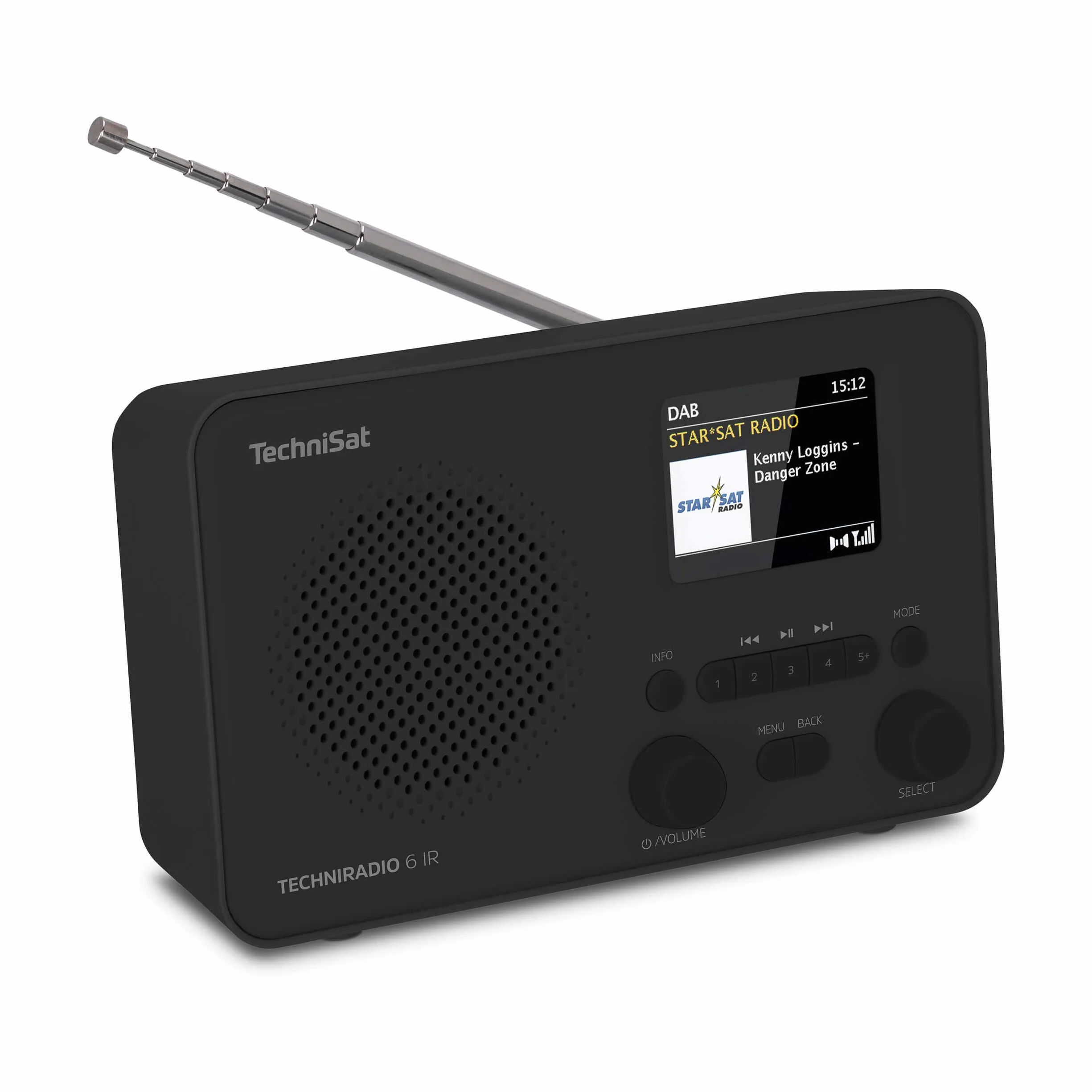 TechniSat TECHNIRADIO 6 IR Radio por Internet portátil DAB+ FM Wi-Fi Bluetooth 3 W RMS Negro