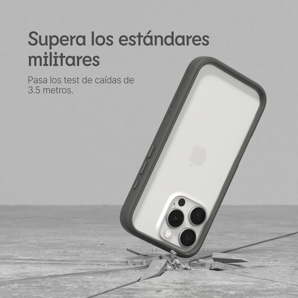 RhinoShield Funda Bumper Compatible con [iPhone 16 Pro MAX] | CrashGuard - Funda con Tecnología de Absorción de Golpes - Resistente a Impactos de más de 3.5 Metros - Azul Marino