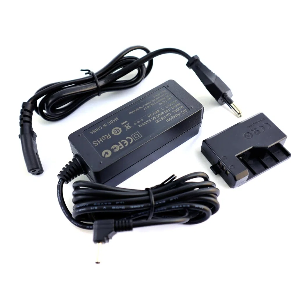 ACK-E10 Cargador Adaptador de alimentación LP-E10 Batería ficticia Compatible con Canon EOS Rebel T3 T5 T6 T7 1100D 1200D 1300D 1500D 2000D,Kiss X50 X70 X80 X90 Cámaras