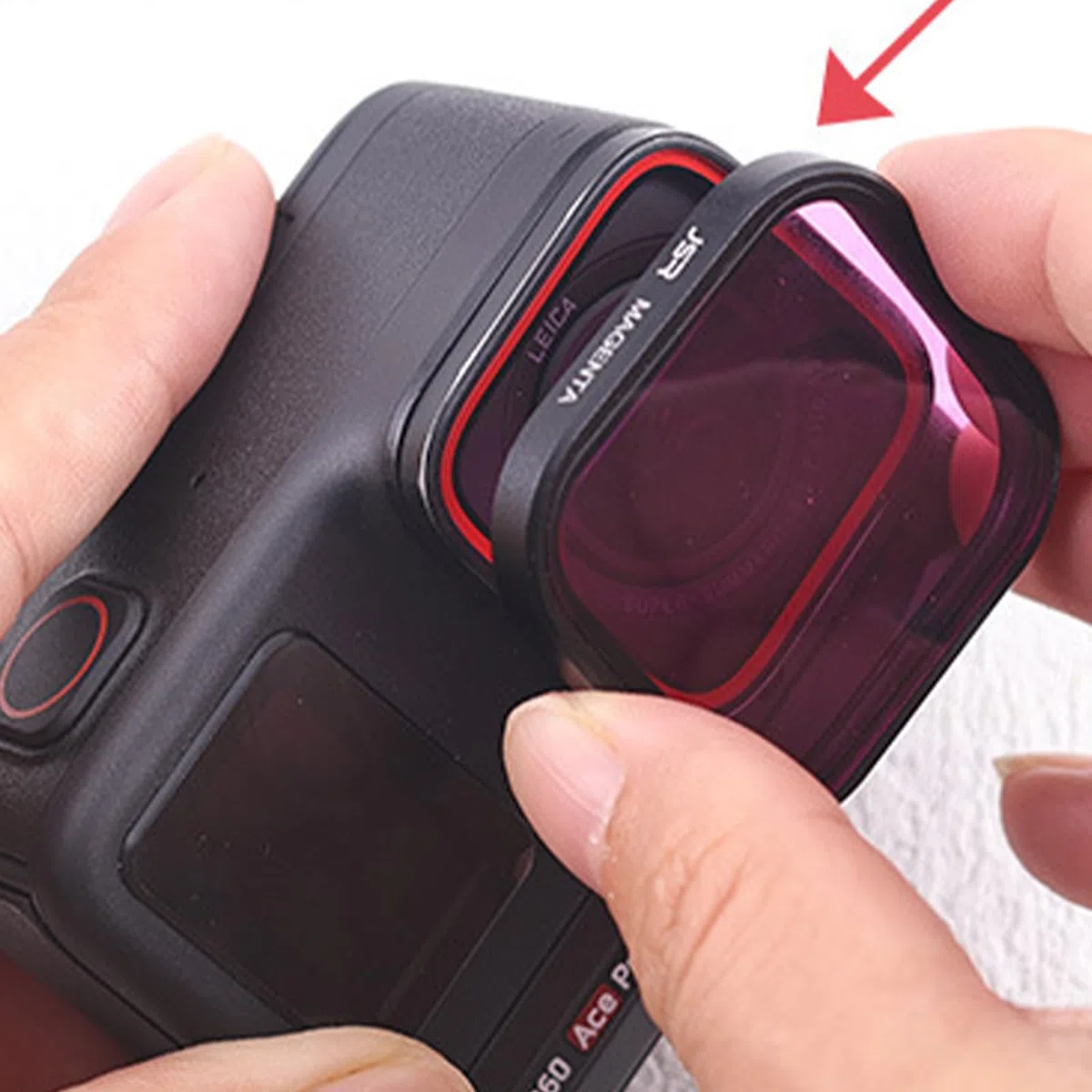 Filtro de Buceo Rosa/Rojo/Violeta Submarino Filtro Lente Protección Accesorios para Insta360 Ace Pro 2/Insta360 Ace Pro (3PCS)