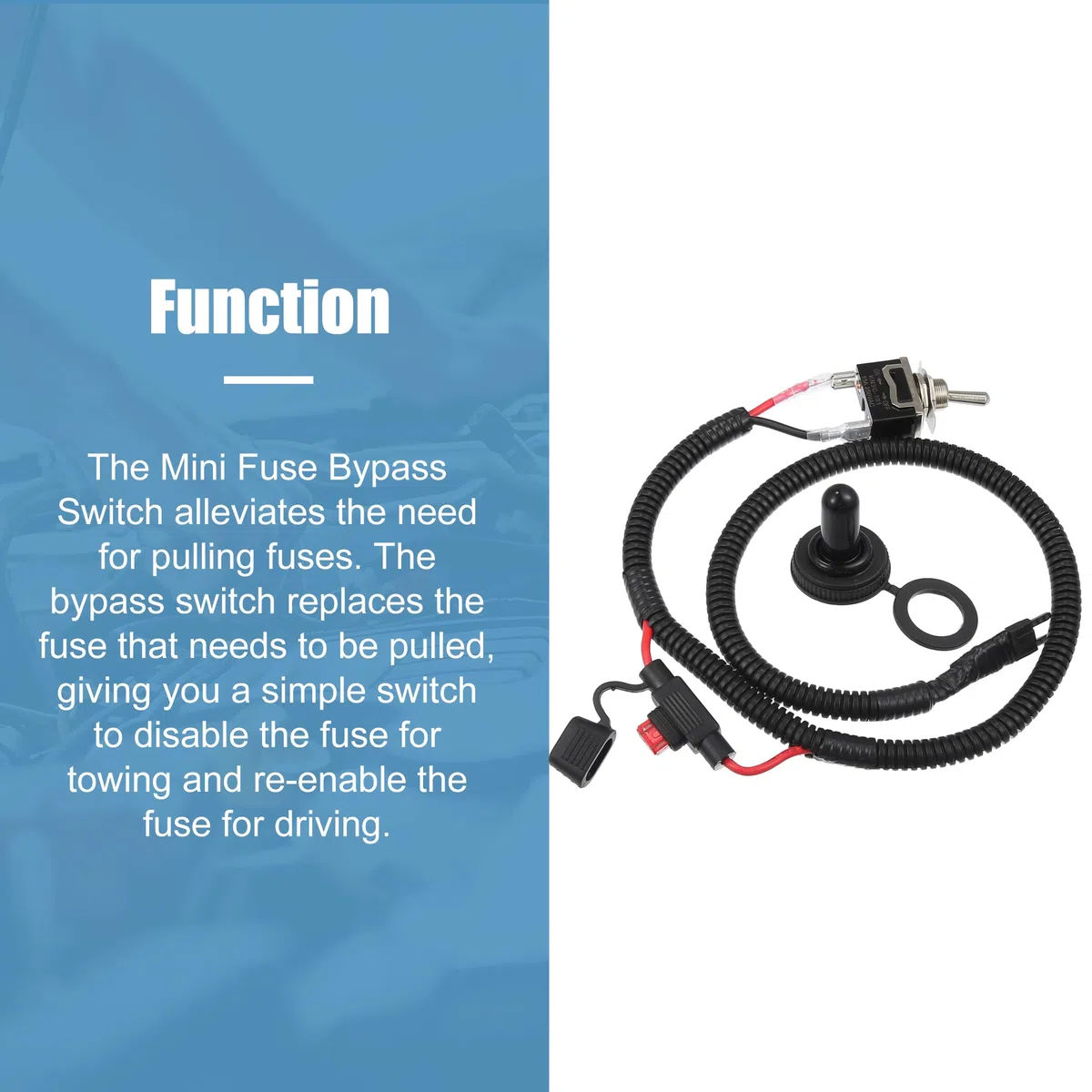 QUARKZMAN 1 Set 71.7Cm 28.23" Kit De Interruptor De Fusibles Universal para Automóviles