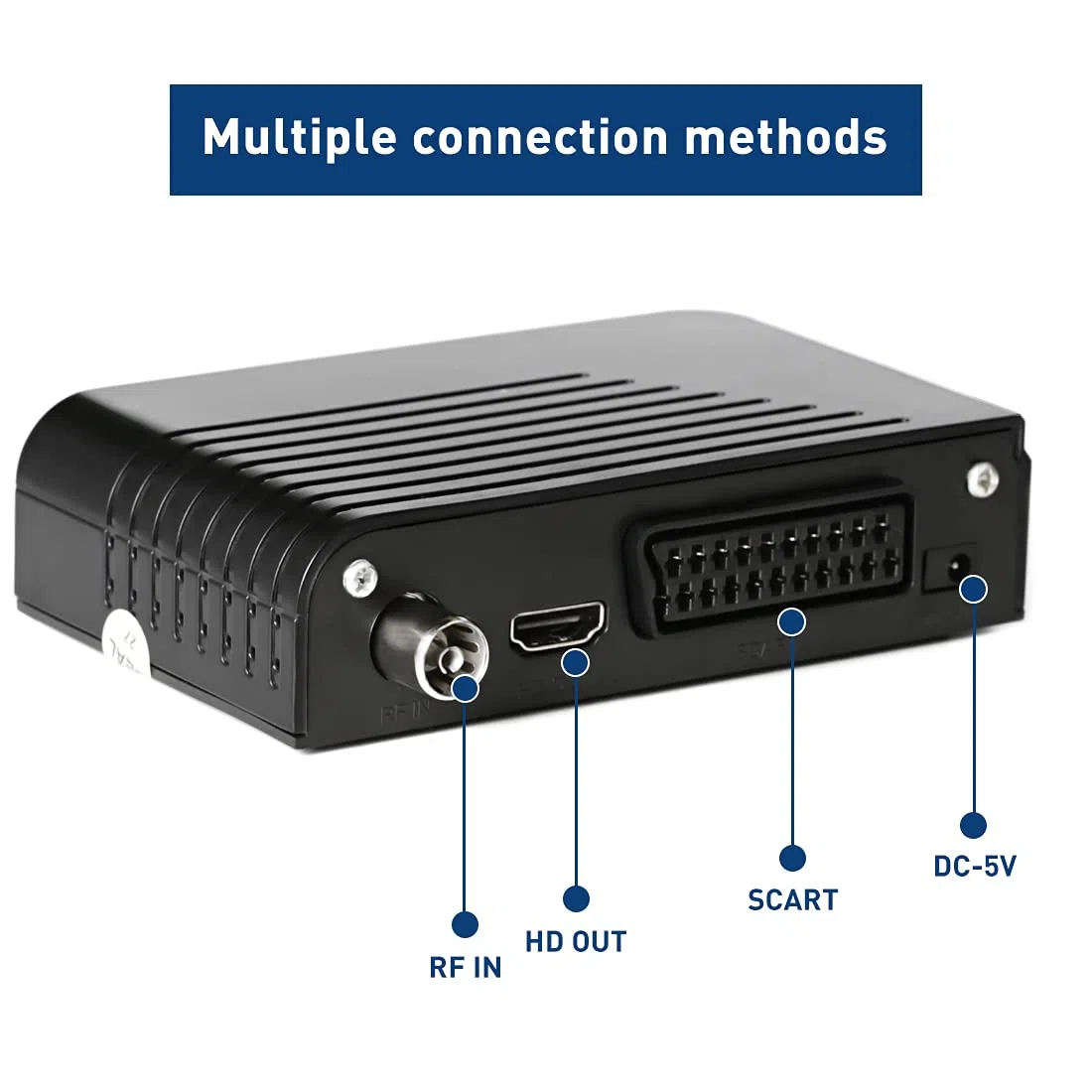 Decodificador TDT Terrestre, sintonizador TDT DVB T2 Receptor Digital terrestre Full HD /1080p/3D/H.264/Dolby/MPEG-2/4