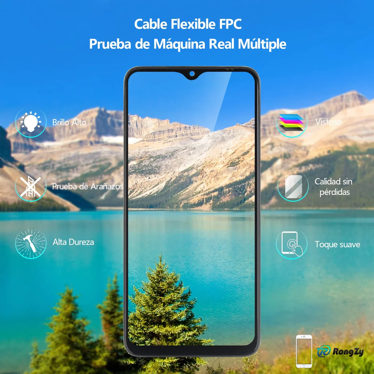 RongZy Pantalla para Samsung Galaxy A14 4G SM-A145p/A145R 2023 Táctil LCD de Repuesto Ensamblaje Digitalizador Reemplazo para Samsung Galaxy A14 4G con Herramientas de Reparación(Negro con Marco)