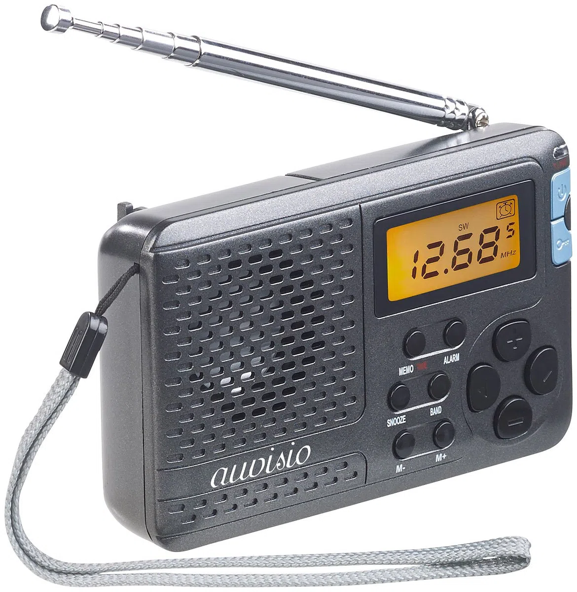 auvisio Radios de Cocina - 12-Band-Weltempfänger FM/MW/KW, mit Wecker & Sleeptimer