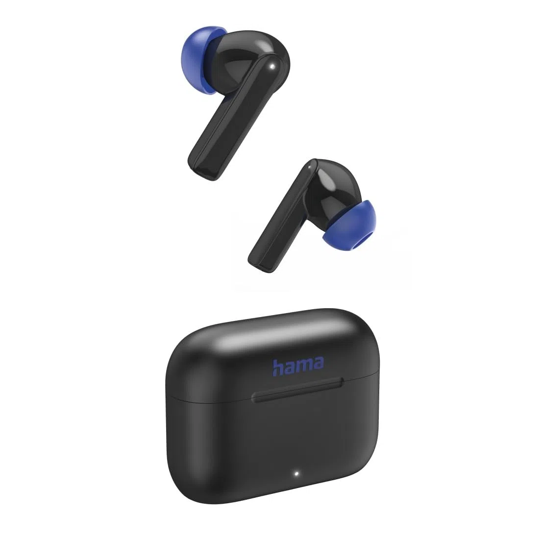 Hama | Auriculares inalámbricos Bluetooth (Auriculares con cancelación Activa de Ruido, hasta 5h sin ANC y 4H con AMC de música, Auriculares con micrófono, Cascos inalámbricos Carga rápida) Negro