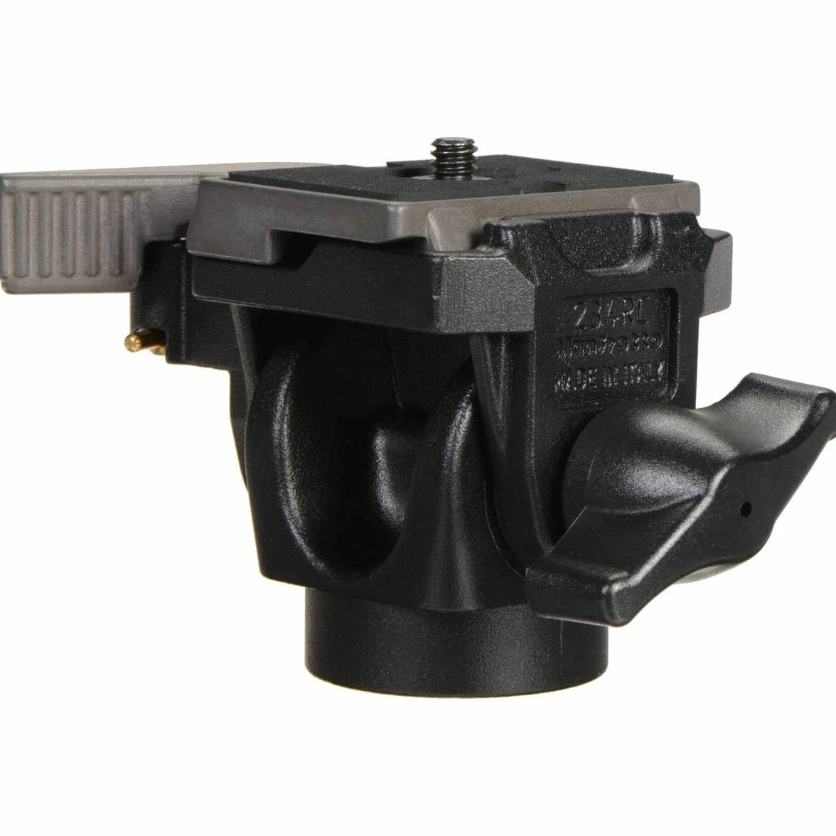 Manfrotto 234RC - Rótula con movimiento de inclinación frontal para monopiés con zapata rápida, negro