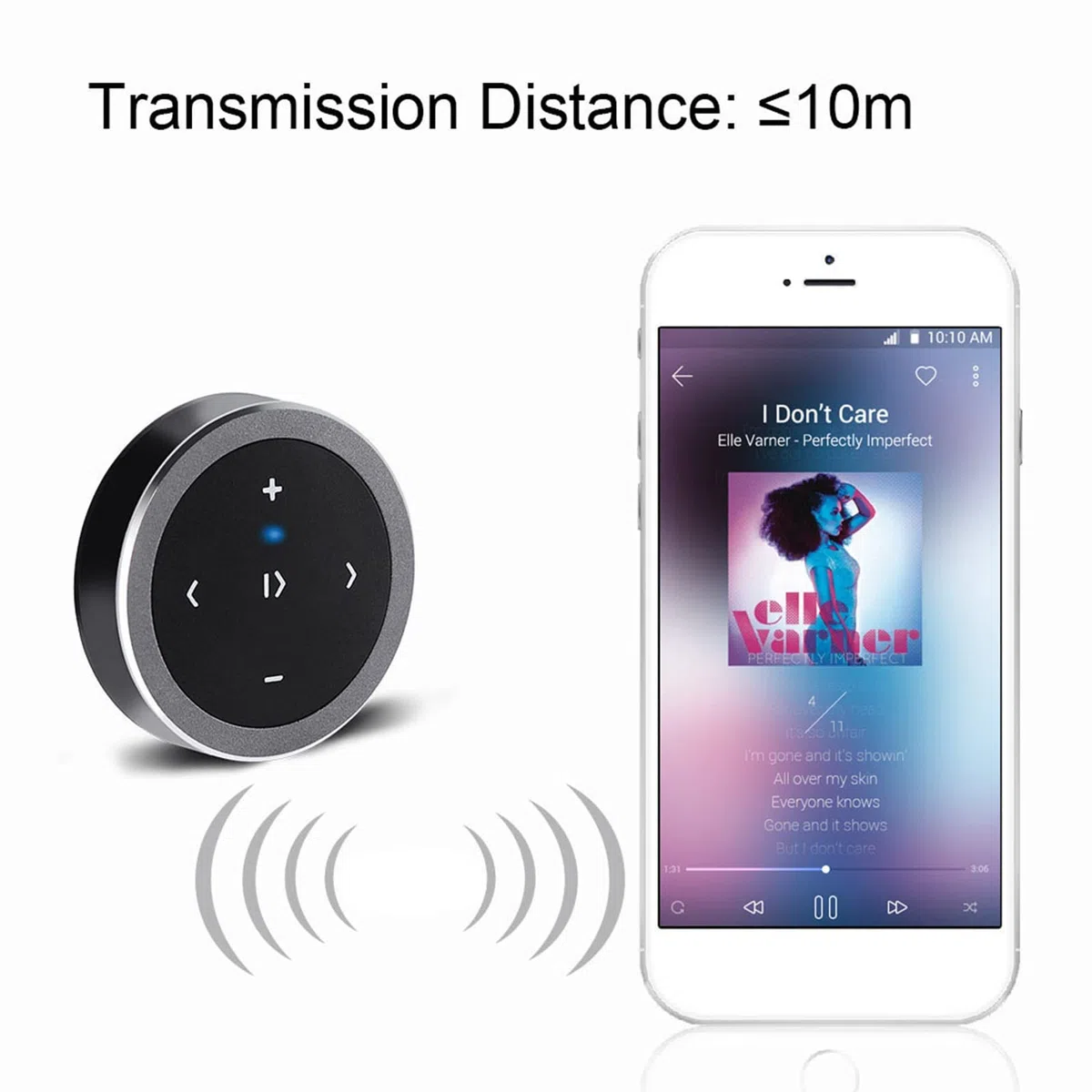 Control del Volante de Bluetooth, Música de Control de Automóviles de Control Remoto de Medios Remotos de Media Bluetooth Electrónica para la Tableta para Teléfonos Celulares