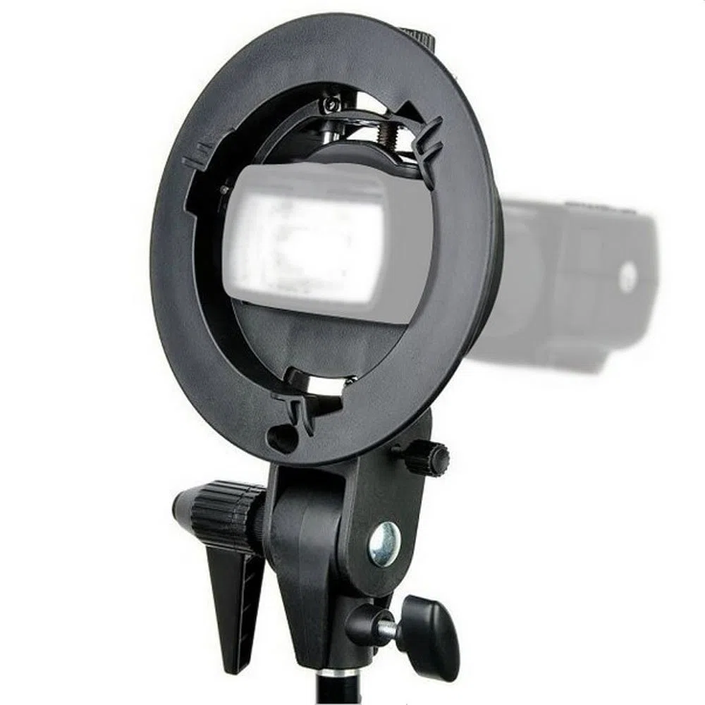 Godox Soporte Tipo S Bowens para Speedlite Flash Snoot Softbox Beauty Dish Reflector Umbrella